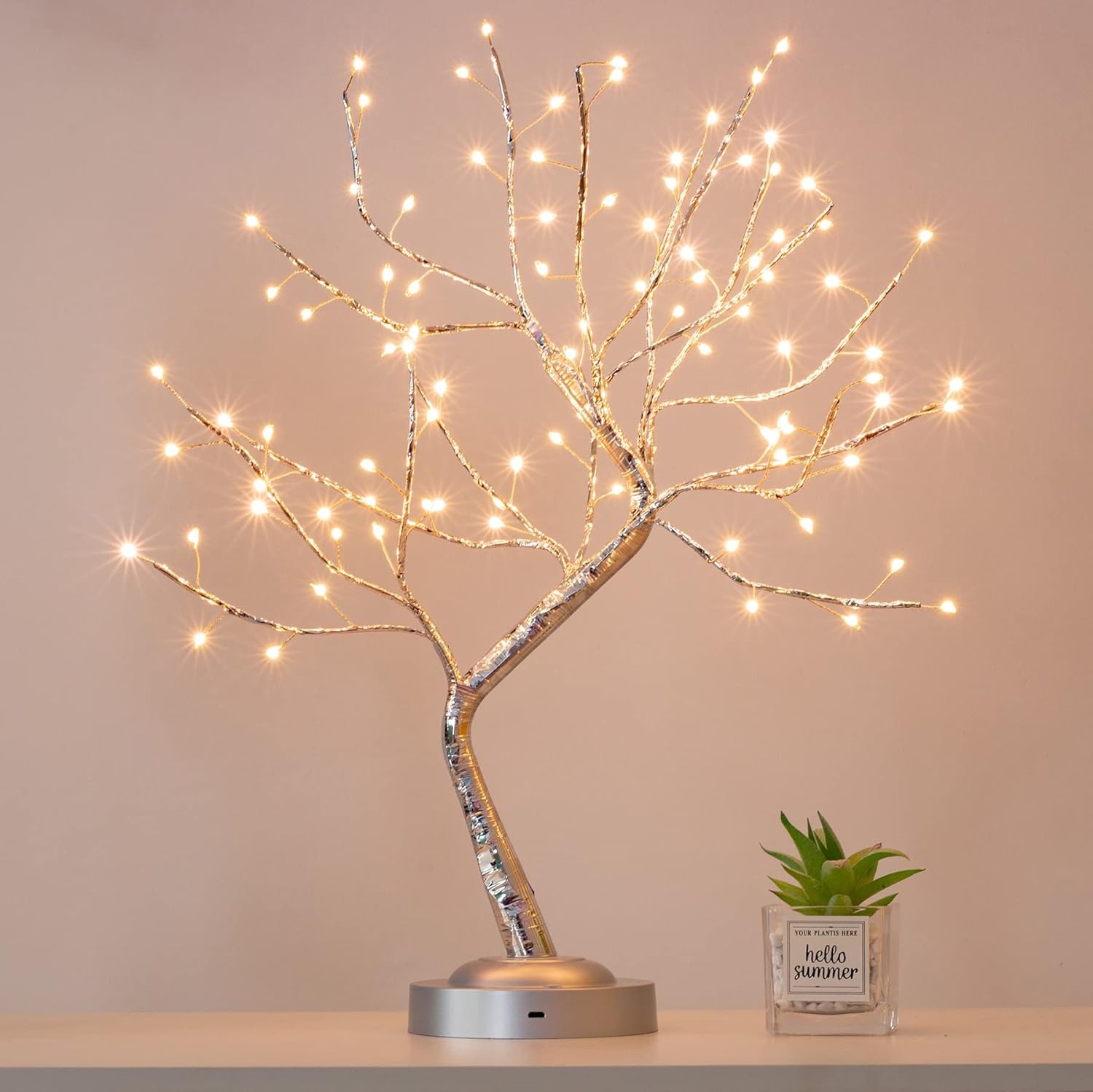 60LED Tree Lights, Battery Operated, Warm White