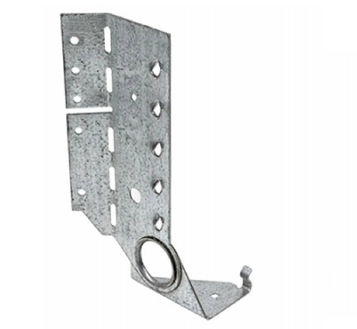 Simpson Strong-Tie LSSJ ZMAX Adjustable Light Slopeable Jack Hanger, 2x8, Silver, 18-Gauge Steel