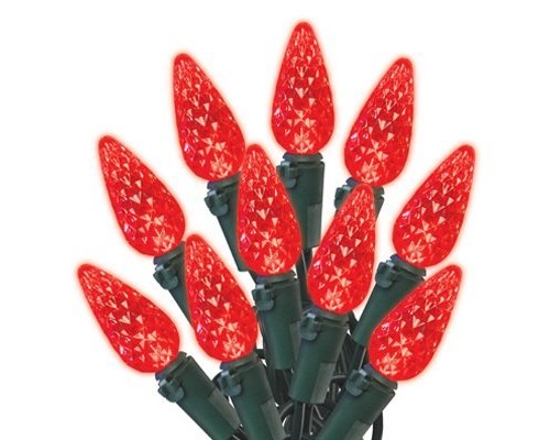 Noma/Inmliten-Import 47876-88A 0 70 Count, Red, C6, Led Light Set, Green Wire