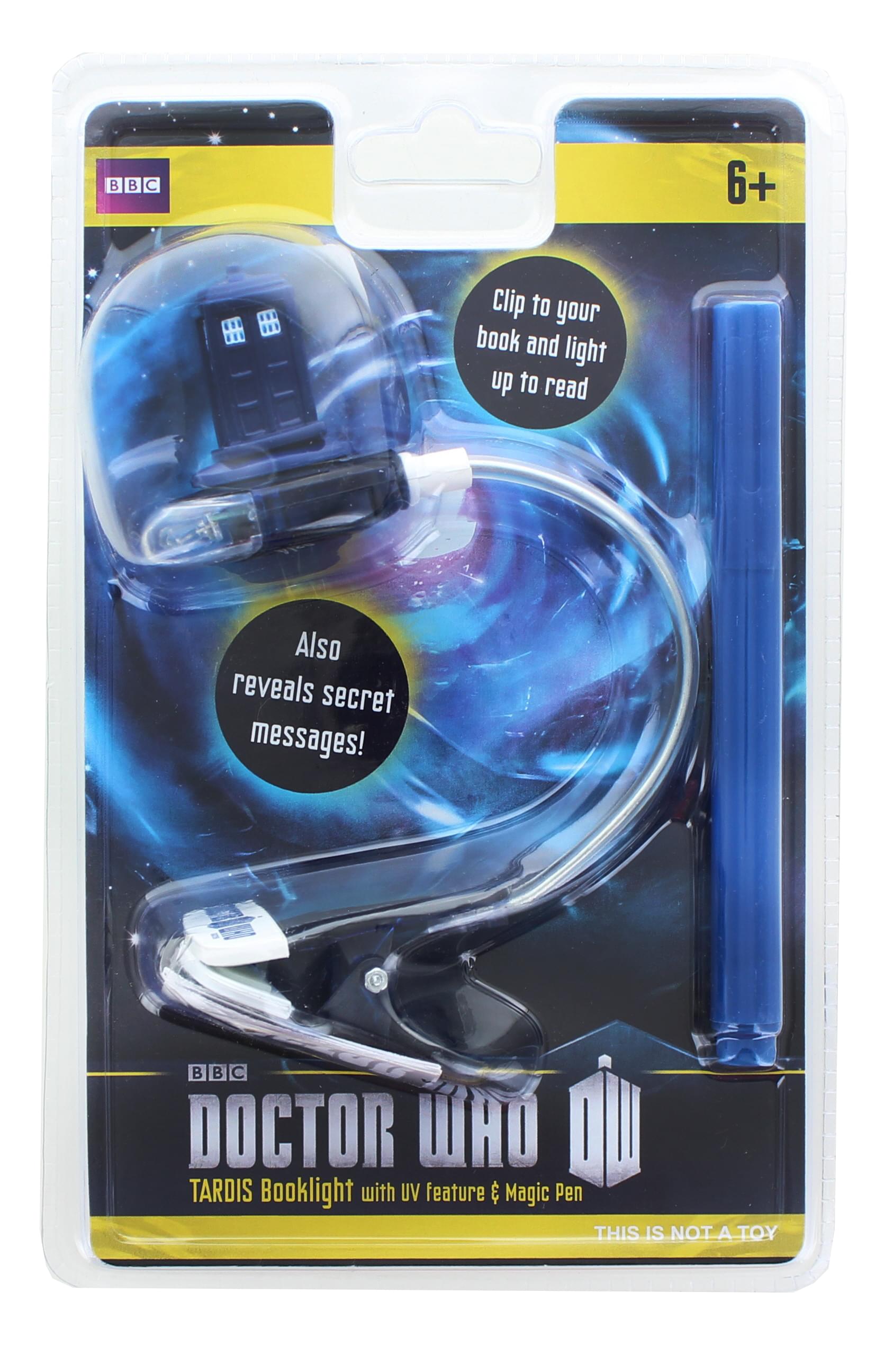 Seven20 Doctor Who Book Light with UV Pen, Blue, Model DR146, Plastic Material