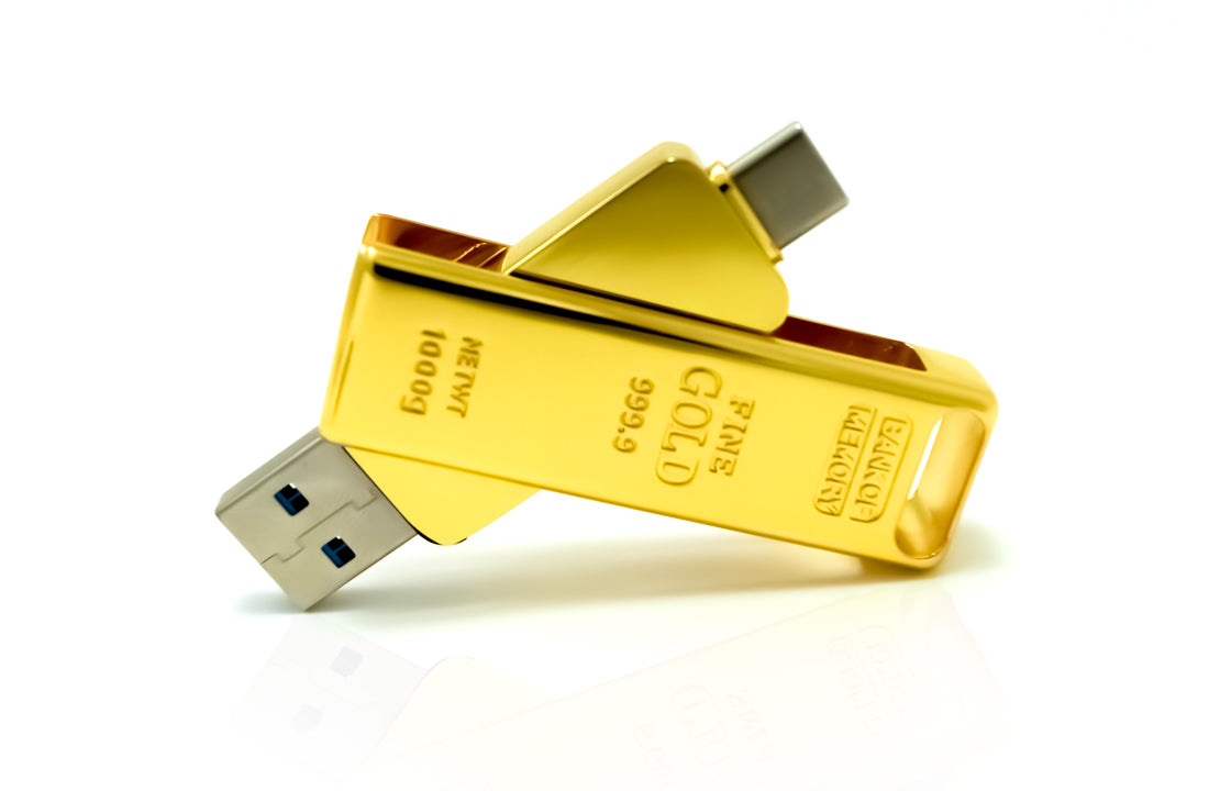 Gold Bar USB 3.1 Flash Drive