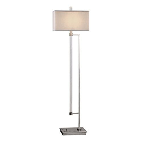 212 Main 28134 Mannan Modern Floor Lamp - Iron  Acrylic & Linen