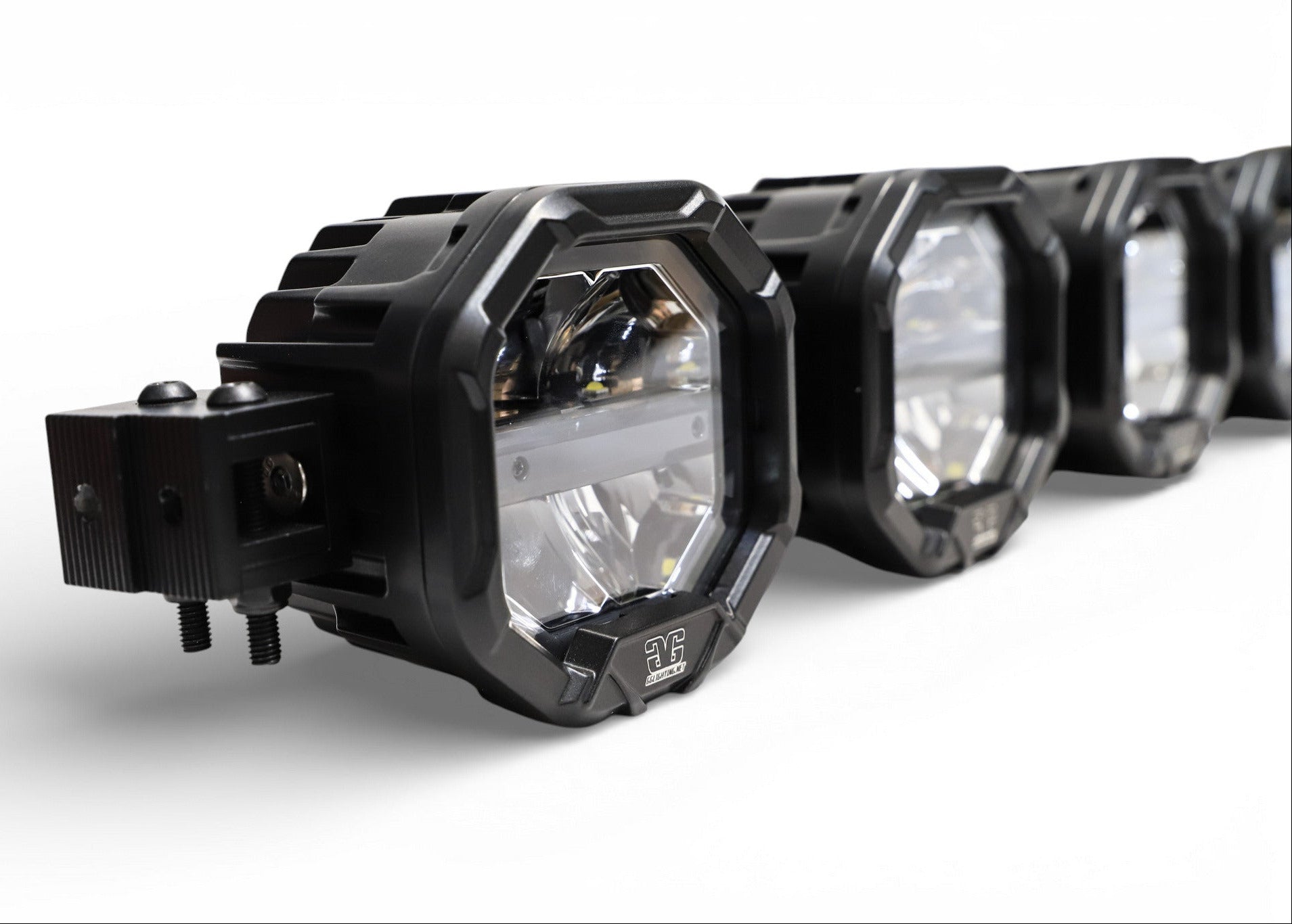5 Light U-Con Interlocking Off Road LED Pod With Amber or White DRL Running Light