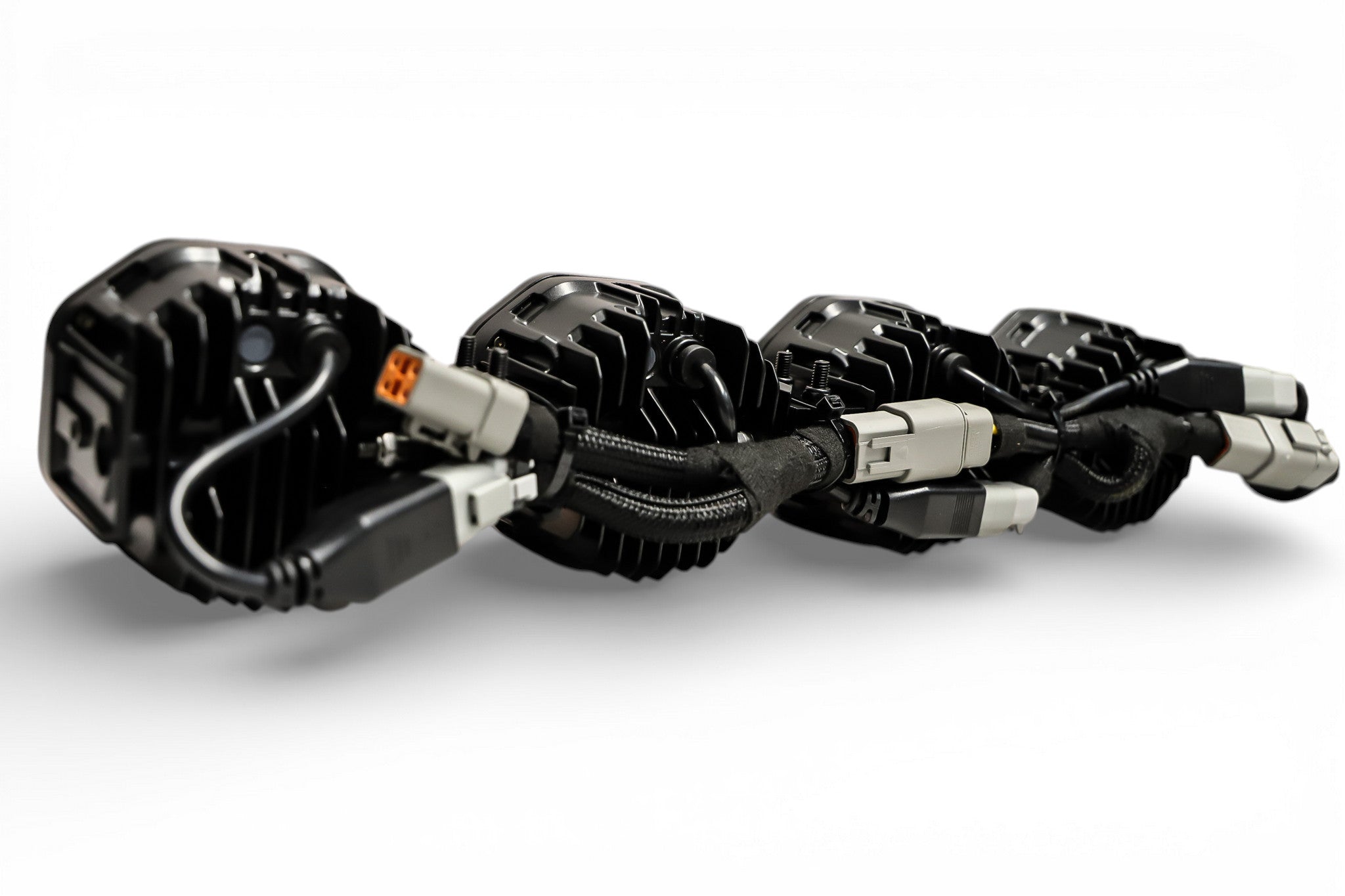 7 Light U-Con Interlocking Off Road LED Pod With Amber or White DRL Running Light