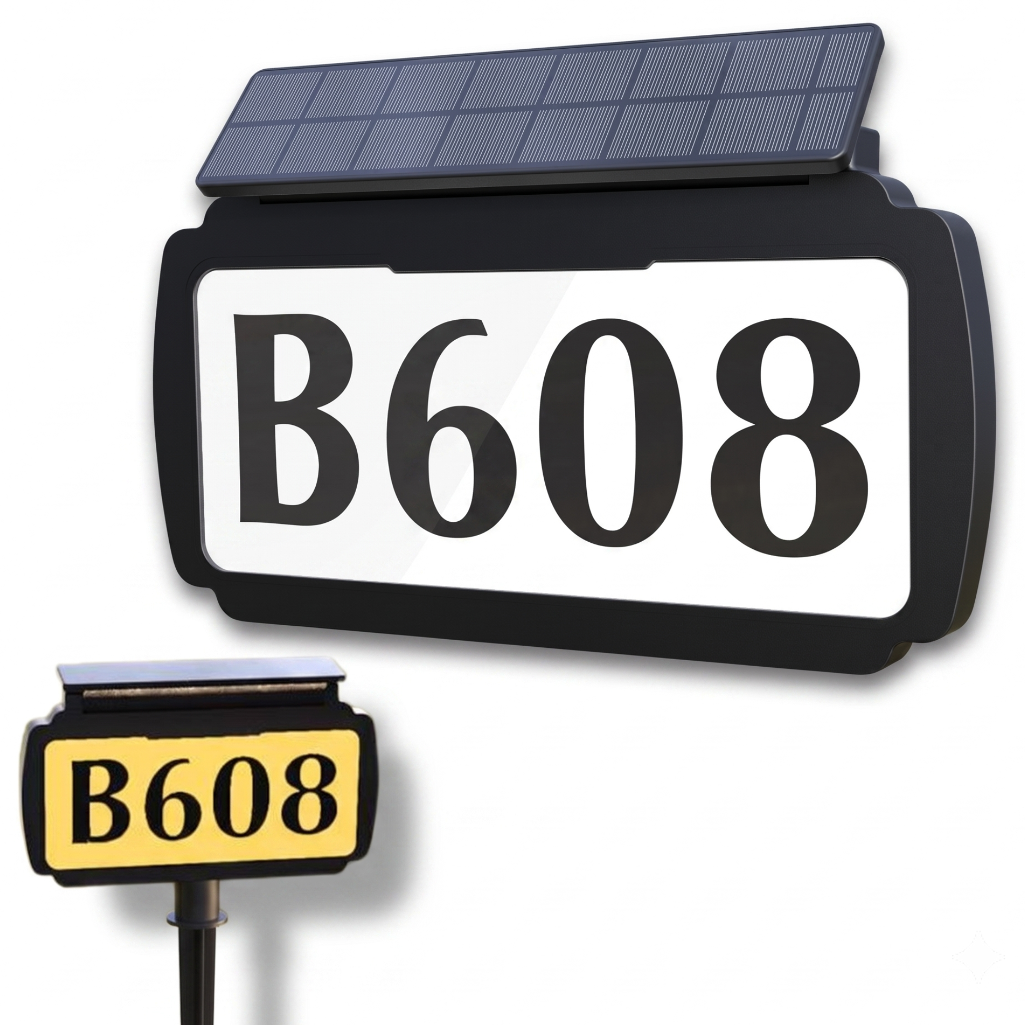 Address Sign House Number Solar Powered BICSSL-11