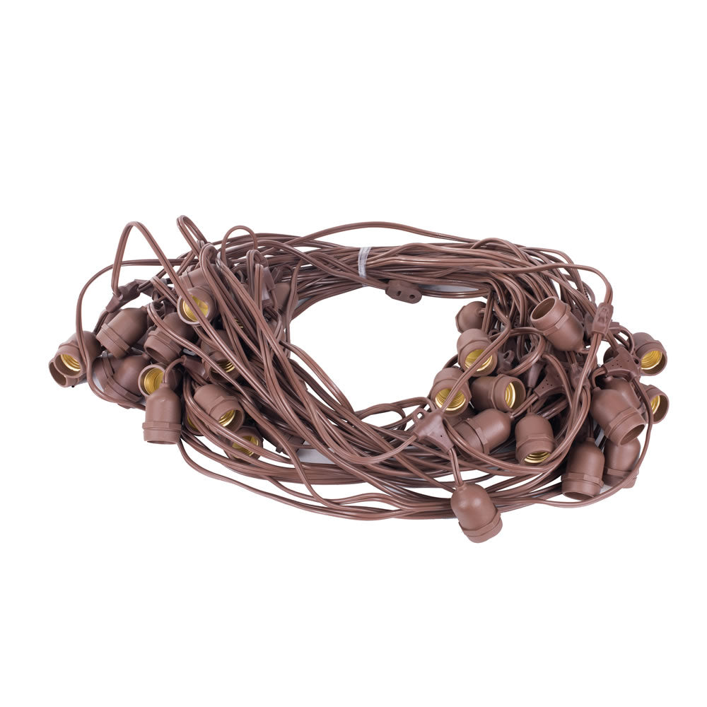 Vickerman Brown Medium Base E26 Socket Stringer 50 SPT2 16Ga - Model V47B052
