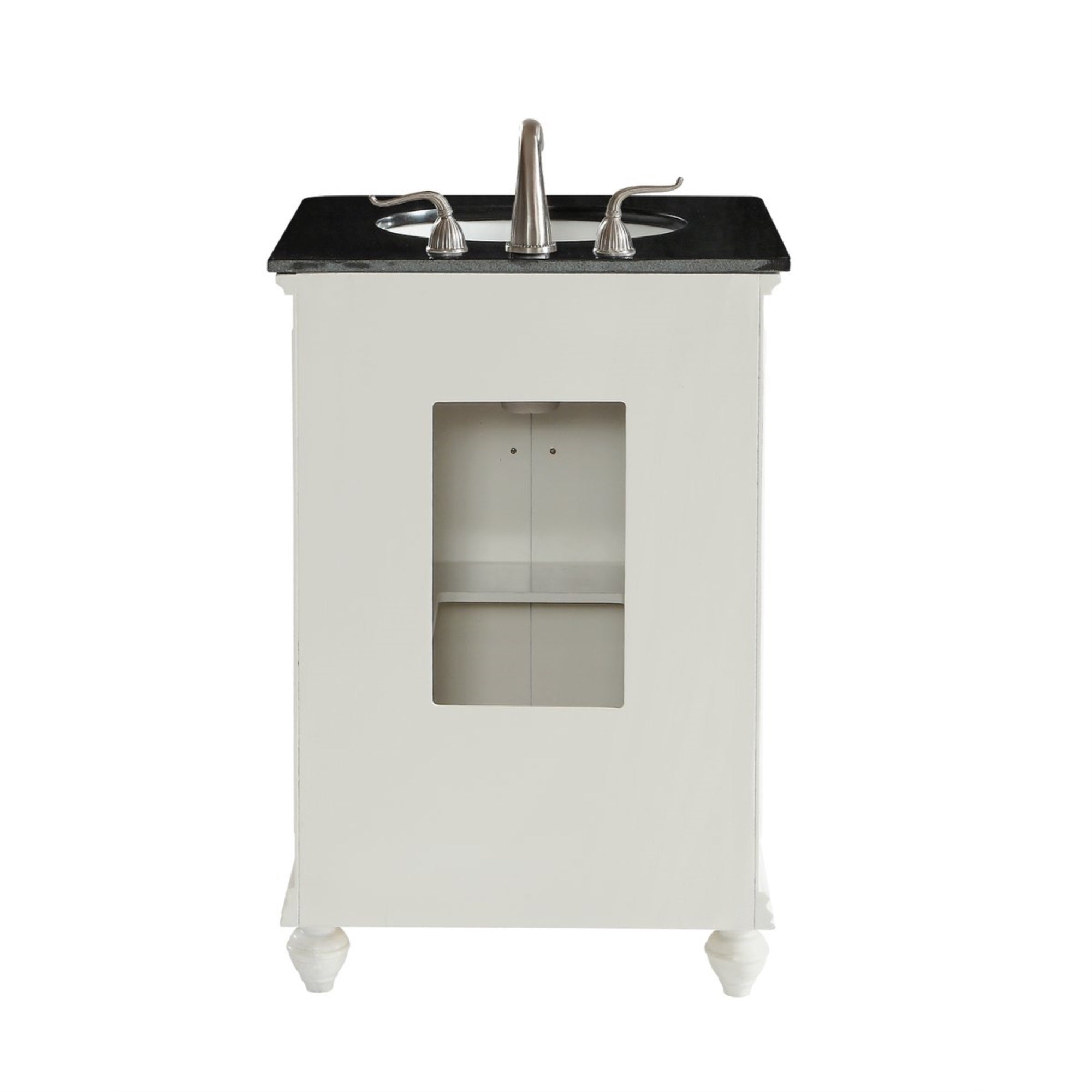 24 In. Single Bathroom Vanity Set In Antique White