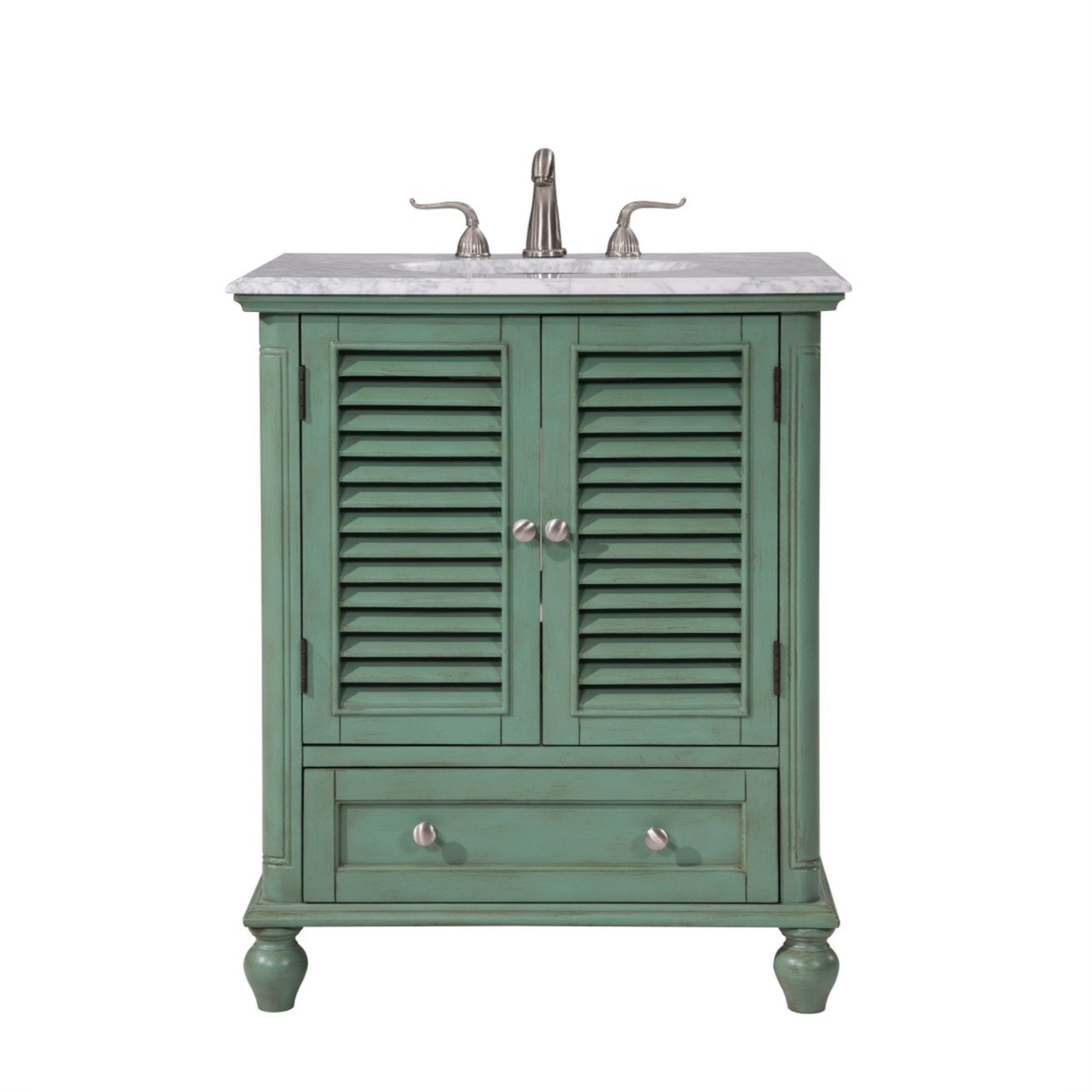 30 In.Single Bathroom Vanity Set In Vintage Mint