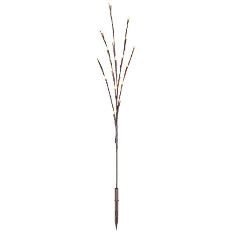 Vickerman LED Christmas Twig Light Set, 60 Warm White Twinkle Lights, 36in, Brown Wire, Pack of 3, Model X15B601T