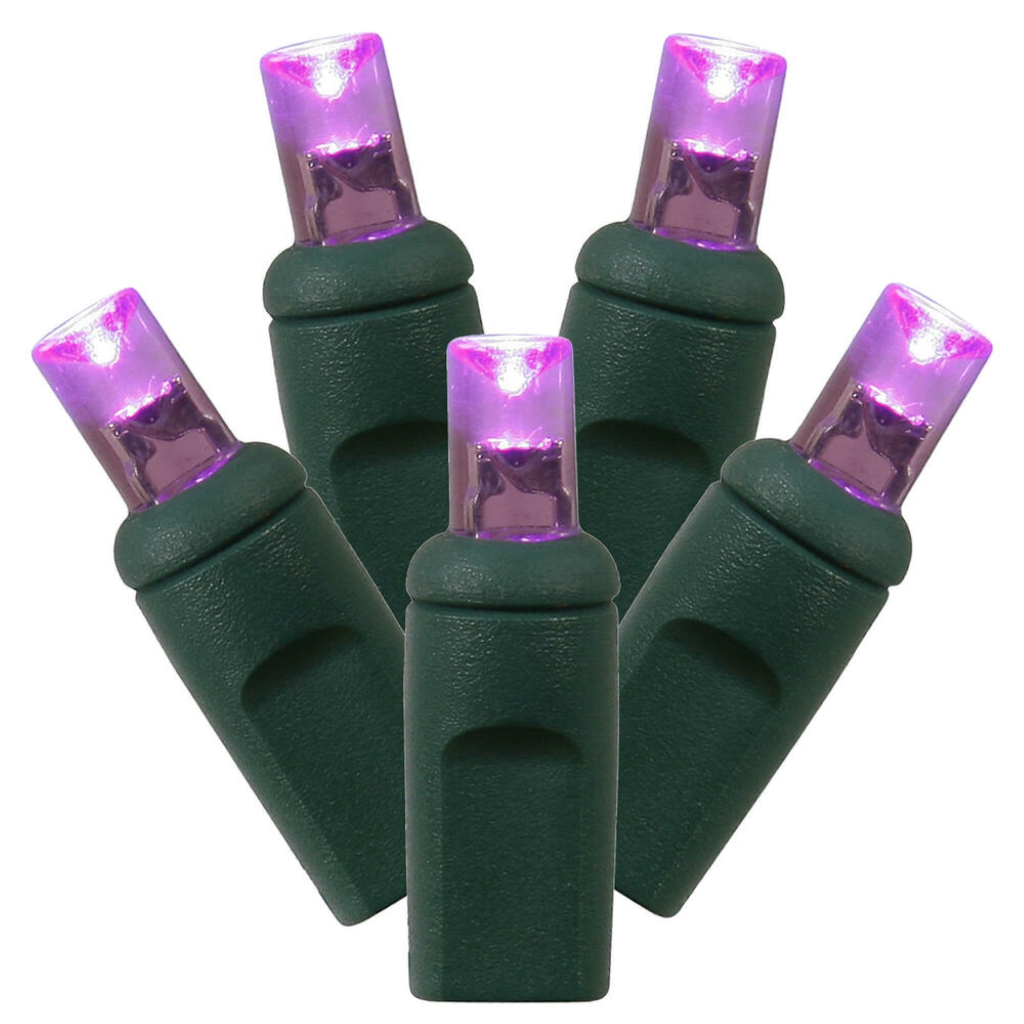 Vickerman 70 LED Light Strand, 4in Spacing, Purple, 24 Long, Model X4G6706TPBG