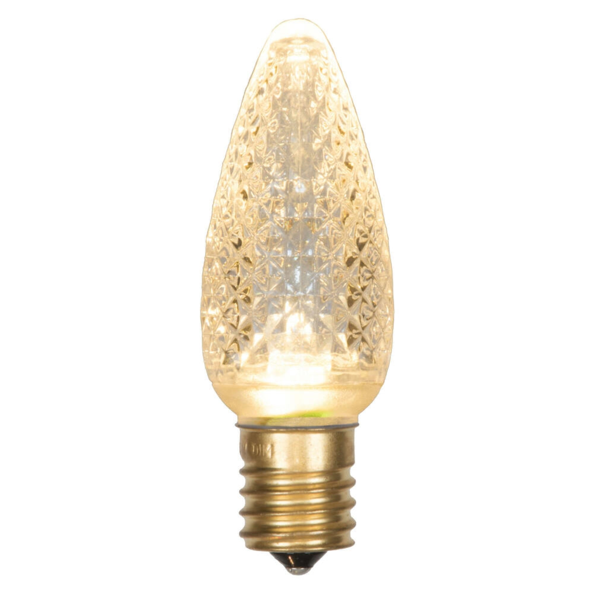 Vickerman C9 LED Twinkle Bulb, Sunny Warm White, CSA Approved, Model XLEDC9ST-25, Pack of 25
