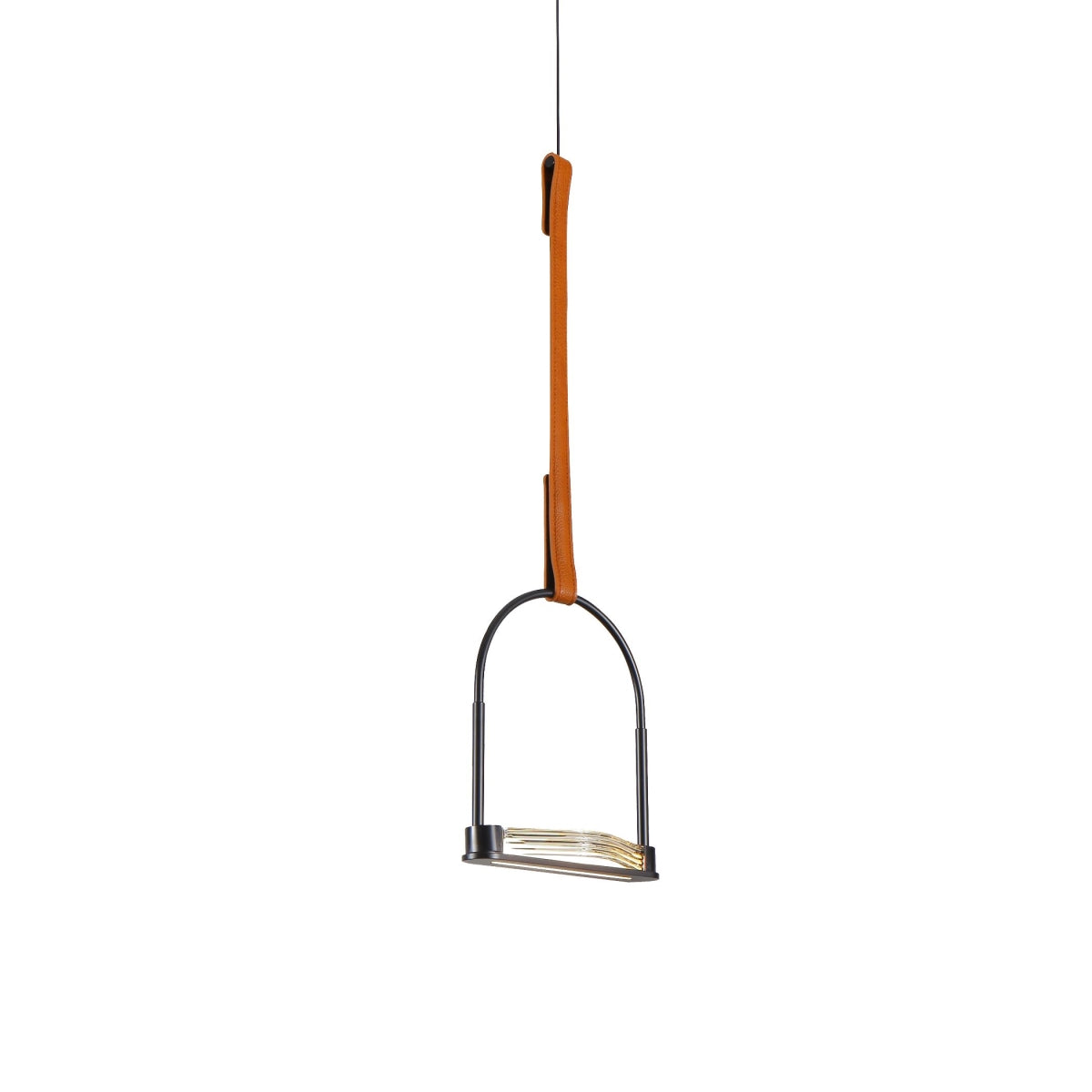VONN Ravenna Pendant Light, 8in Integrated LED, Glass Shade, Black, Model VAP2231BL, Size 7.75inL x 4.75inW x 80