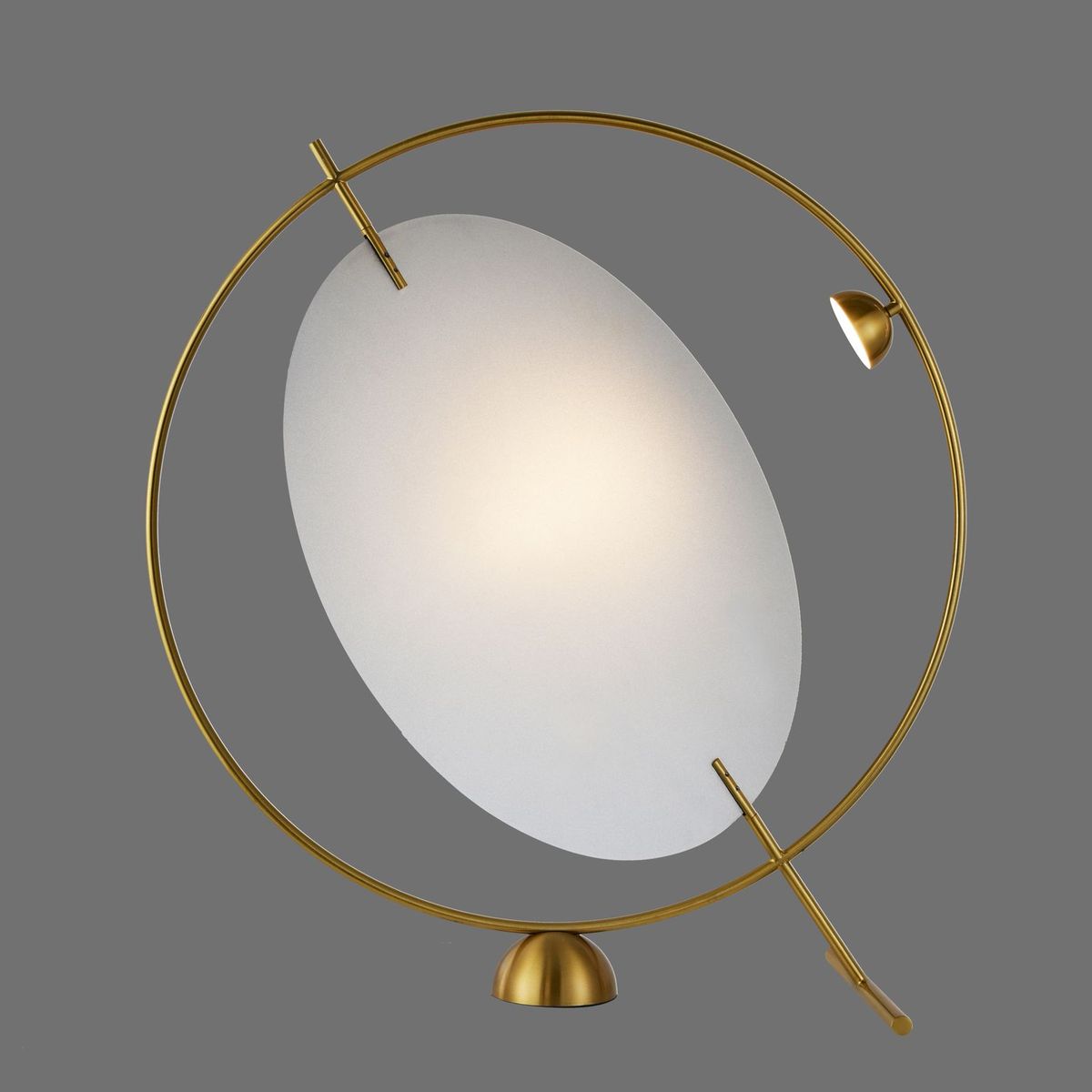 VONN Integrated LED Table Lamp, 20in Height, Aluminum, Antique Brass, Model VAT6241AB