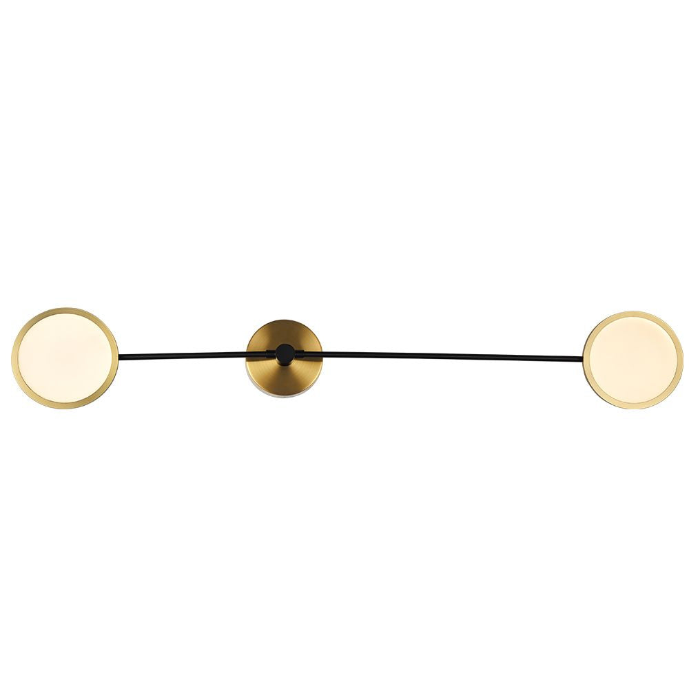 VONN Lighting Torino Wall Sconce, 39in Integrated LED, Antique Brass, Model VAW1192AB, Aluminum
