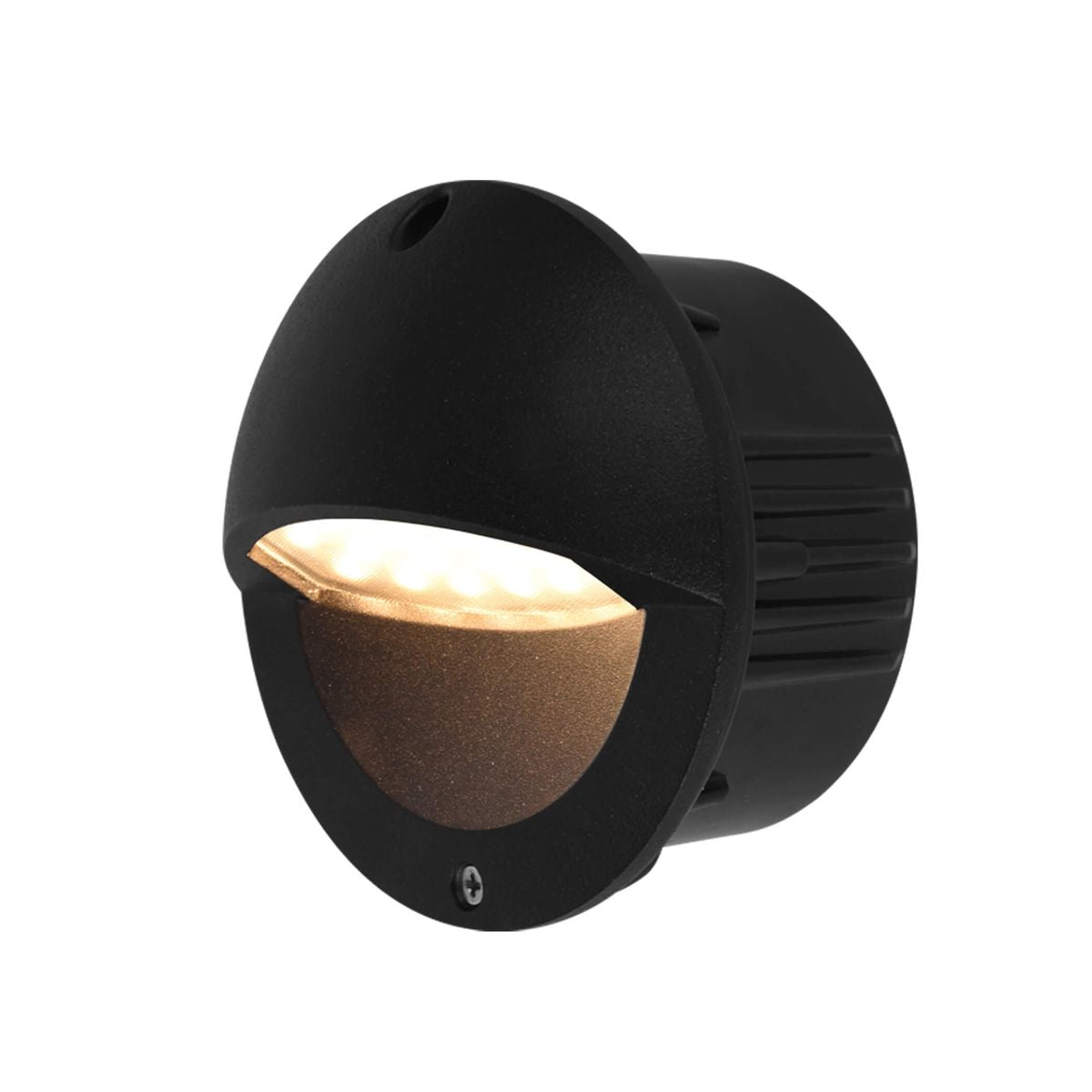 VONN Outdoor Steps Light, 3-Watt LED, 5inL x 3.5inD x 5inH, Aluminum, Matte Black, Model VOS50128BL