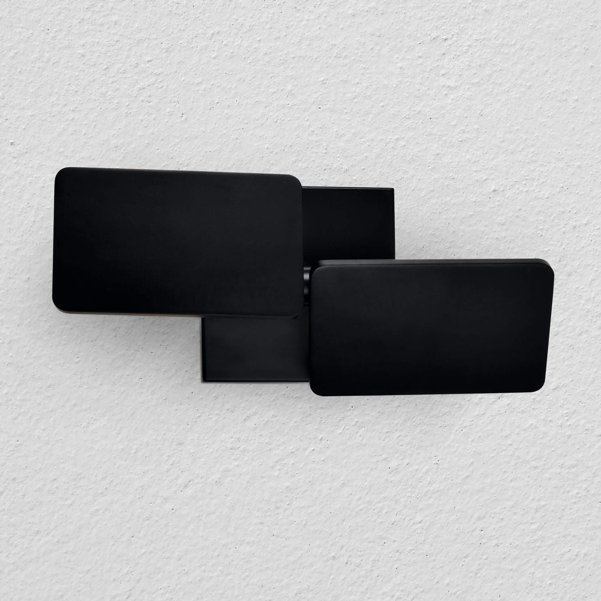 Vonn Eclipse 12" Black Led Wall Sconce Light Fixture, Rotative Design, Aluminum
