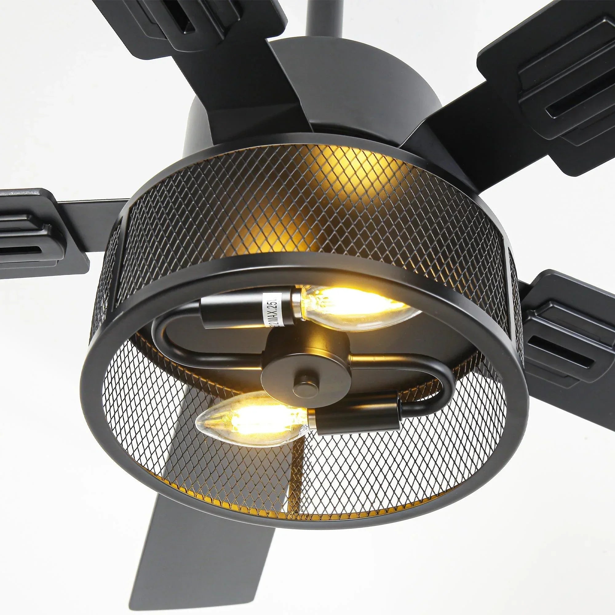 Vaczon 42 Inch 52 Inch 60 Inch Eden Downrod Mount Ceiling Fan with Light and APP & Remote Control