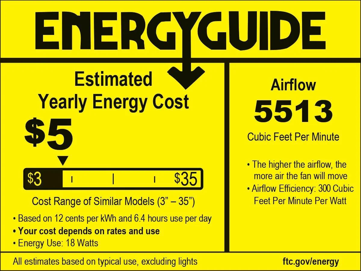 Vaczon 60" Industrial Fan with LED Lighting and Remote Control