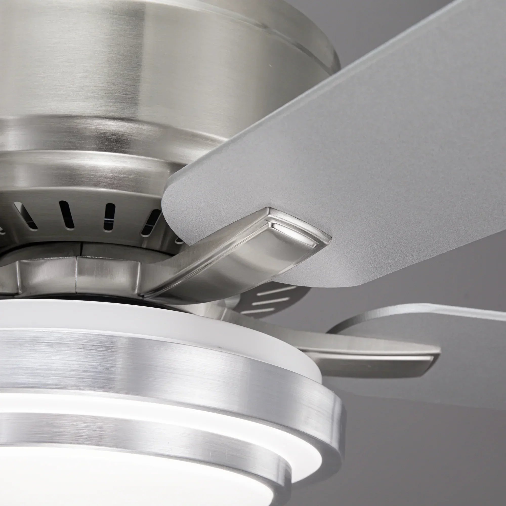 Vaczon 52 Inch Double-sided Blades Flush Mount LED Ceiling Fan with APP and Remote Control