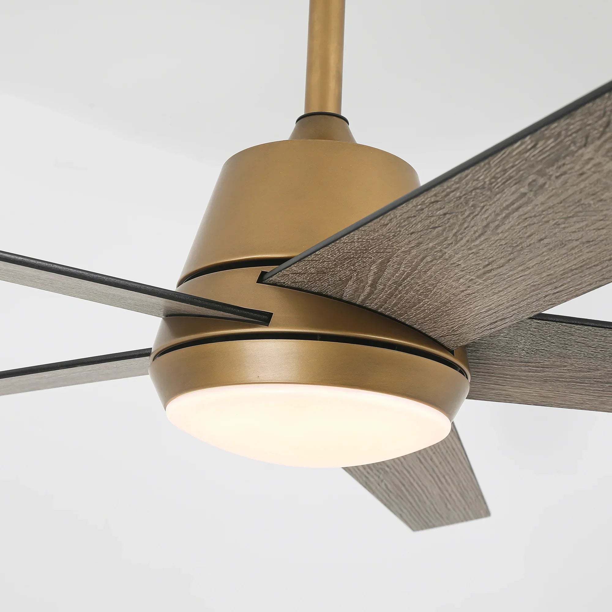 Vaczon 52 Inch Otis Downrod Mount LED Ceiling Fan with APP & Remote Control