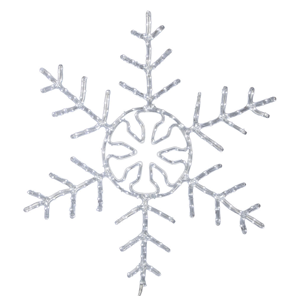 Vickerman 24 inch LED 160Lt PureWht Forked Snowflake  X106224