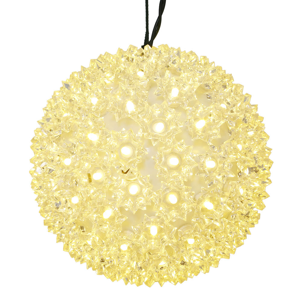 Vickerman 50Lt x 6 inch LED WmWht Twinkle Star Sphere  X120601T