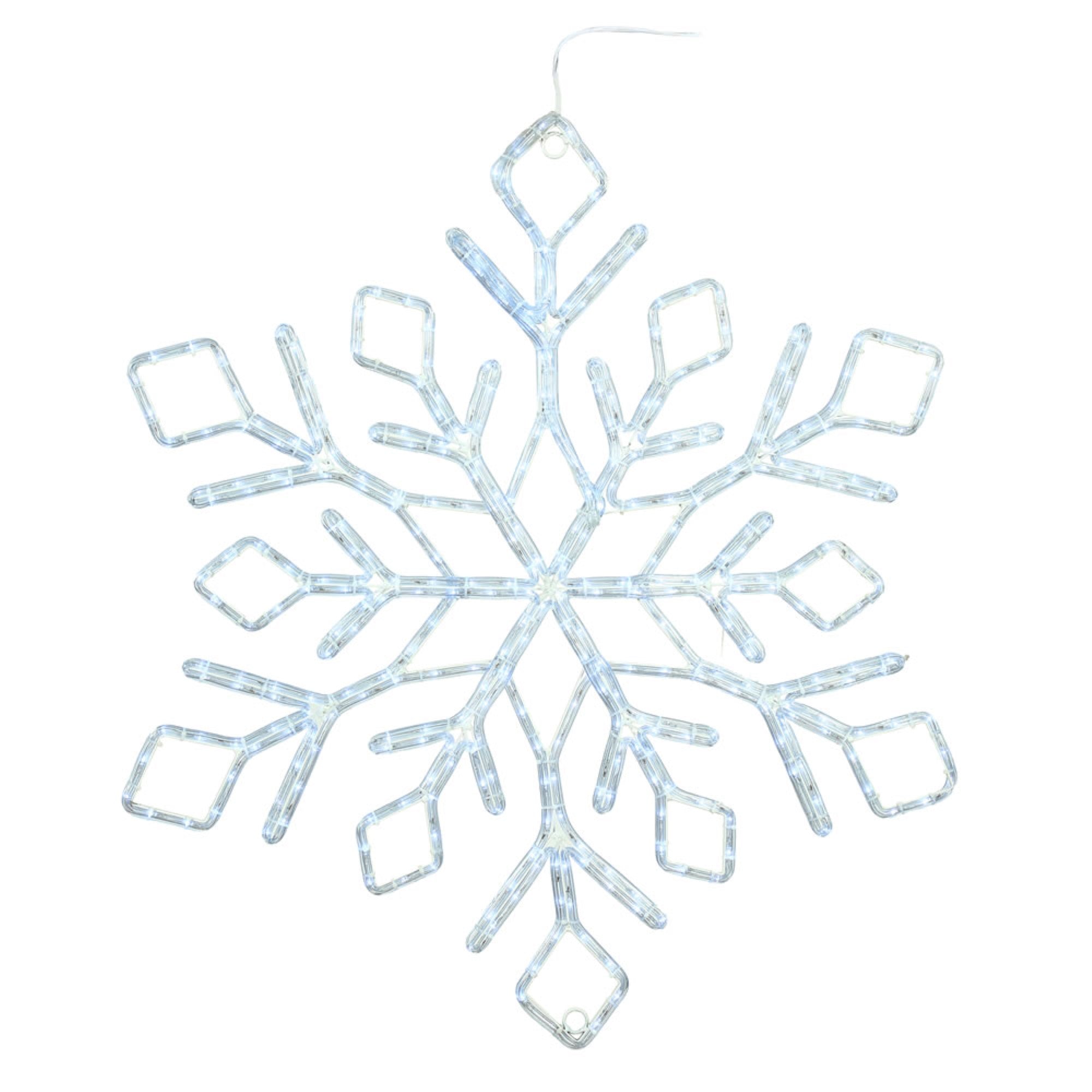 36 inch PureWht LED Twinkle Diamond Snowflak