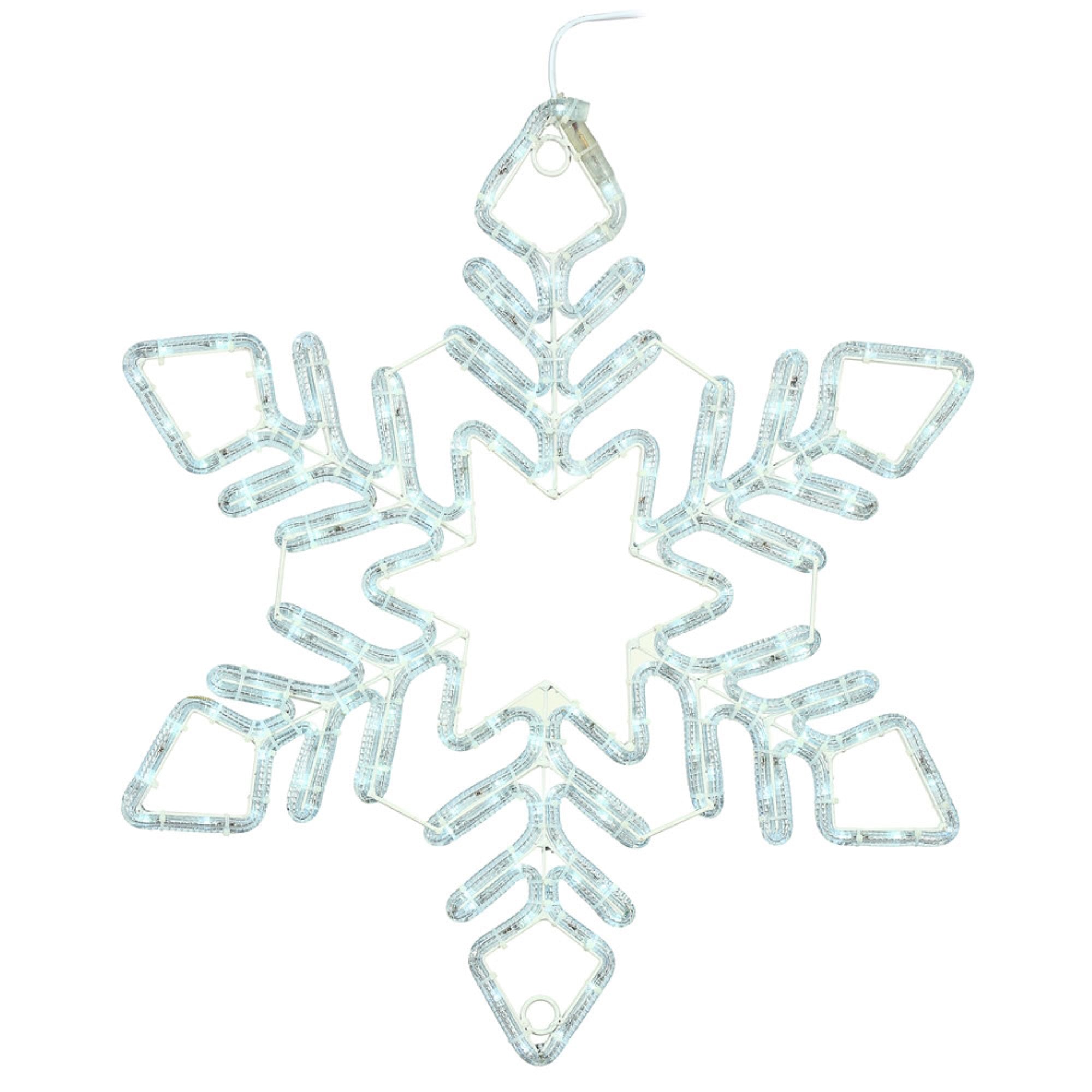 36 inch PureWht LED Star Snowflake