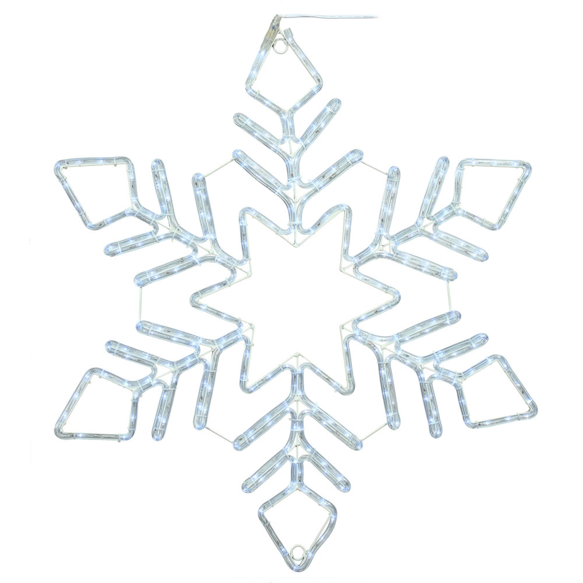 36 inch PureWht LED Twinkle Star Snowflake