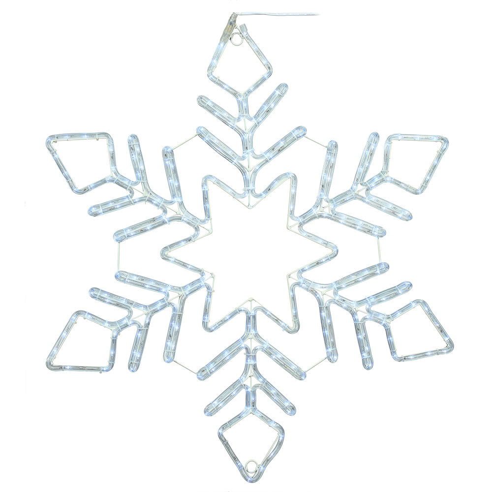 Vickerman 48 inch PureWht LED Twinkle Star Snowflake  X176348T