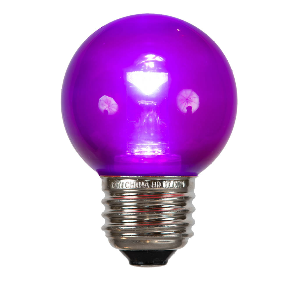 Vickerman G50 Purple Smd Tube Led Bulb, 10/Bag