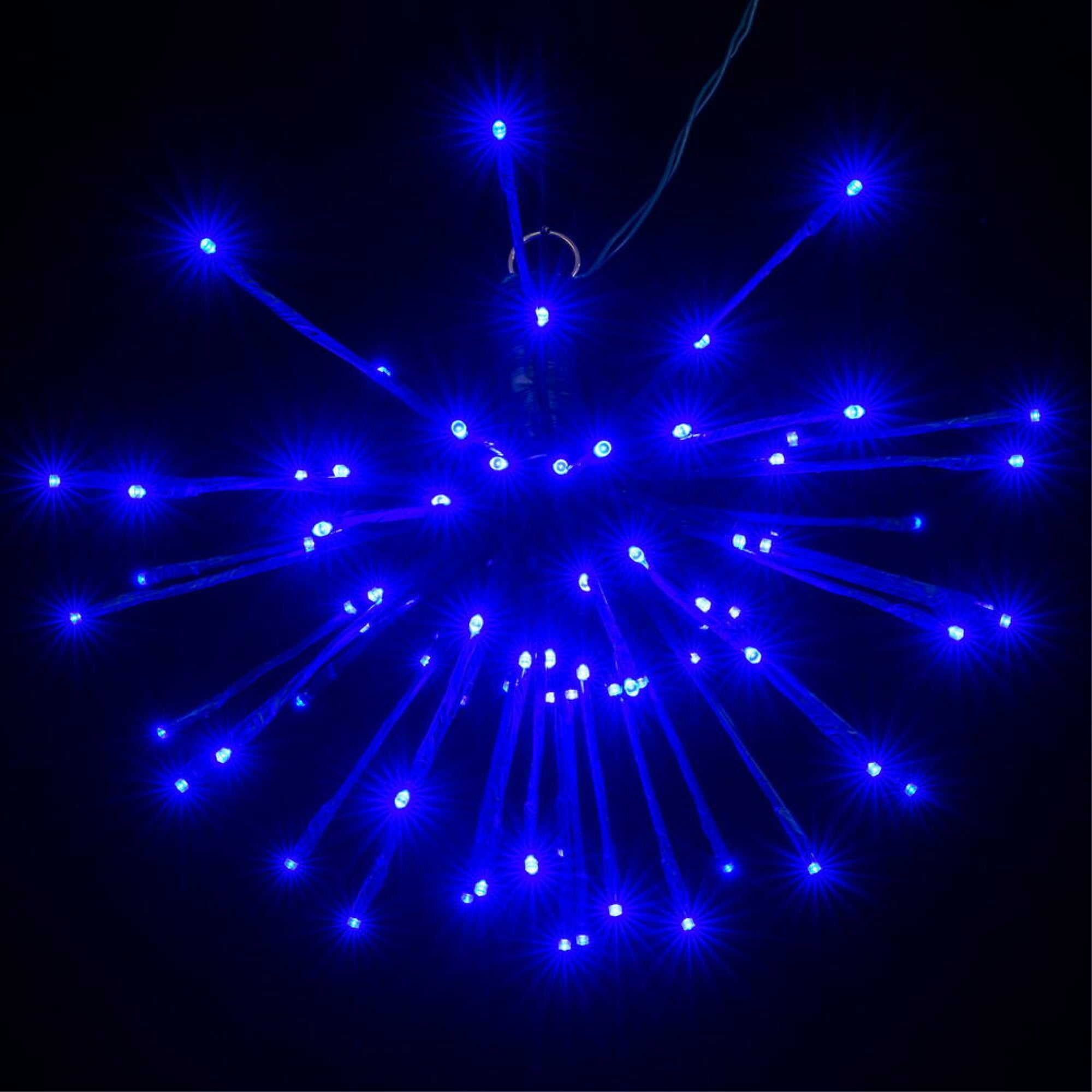 Vickerman 80Lt X 16&quot; Green Starburst Blue 5Mm Led Lights.