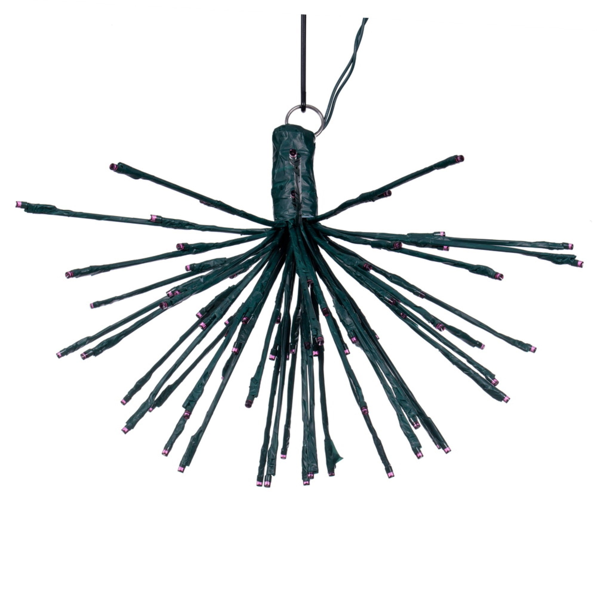 Vickerman 80Lt X 16&quot; Green Starburst Purple 5Mm Led Lights.