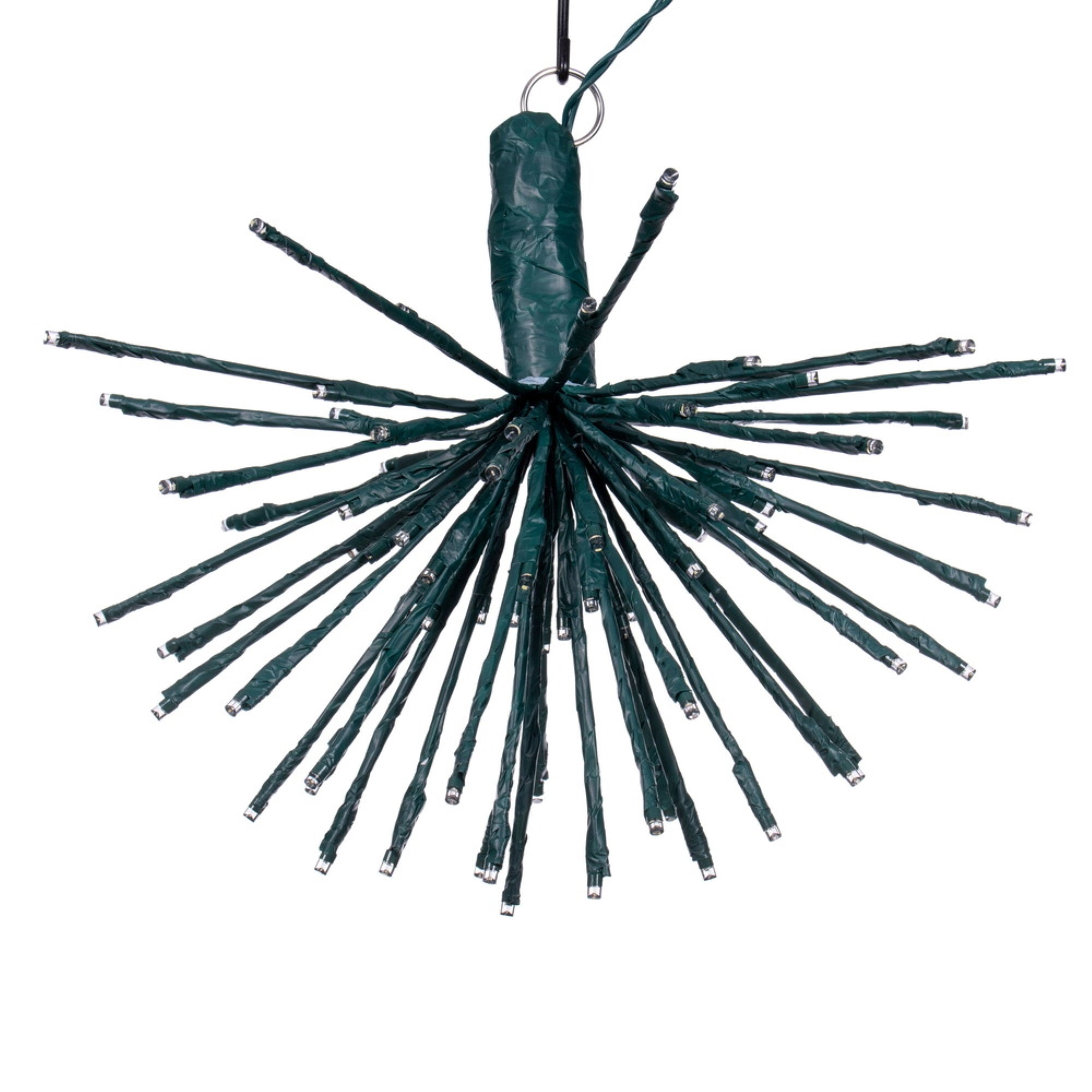 Vickerman 80Lt X 16&quot; Green Starburst Pure White 5Mm Twinkle Led Lights.