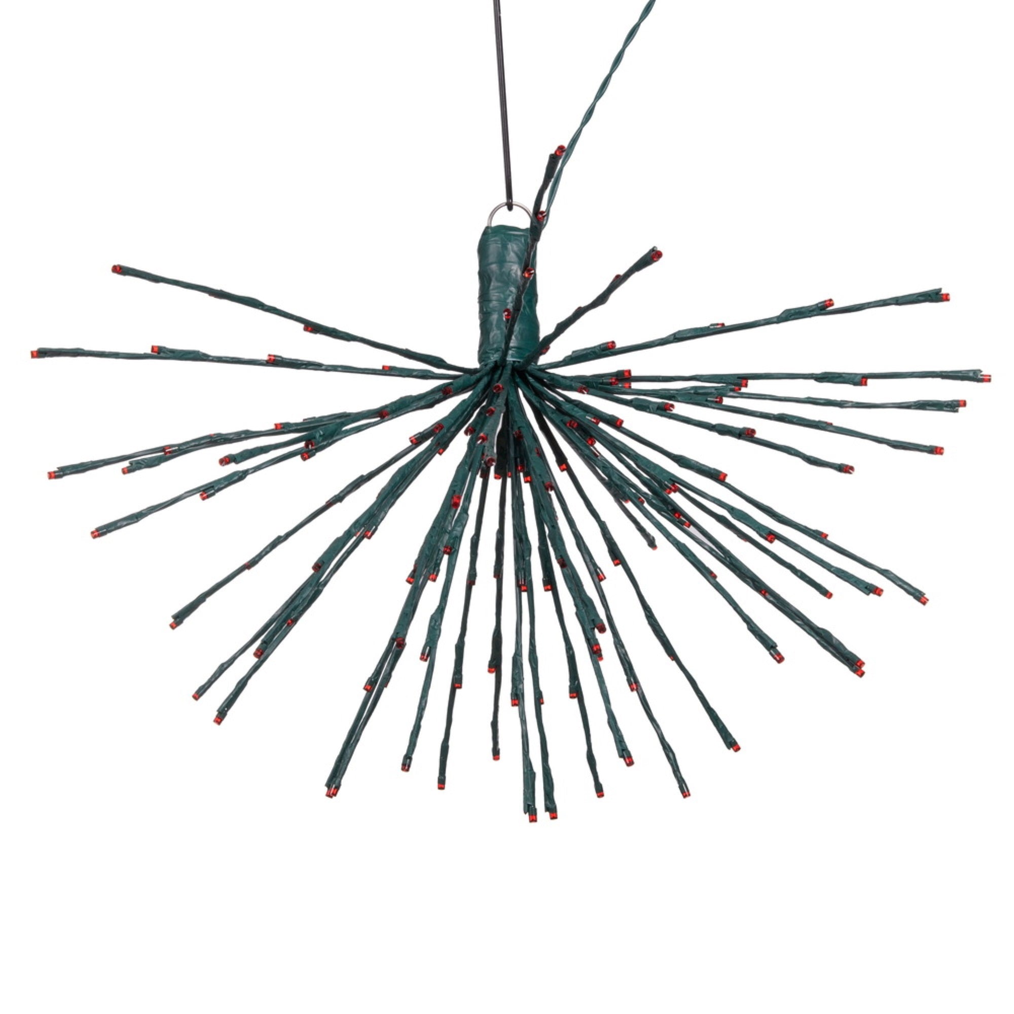 Vickerman 160Lt X 24&quot; Green Starburst Red 5Mm Led Lights.