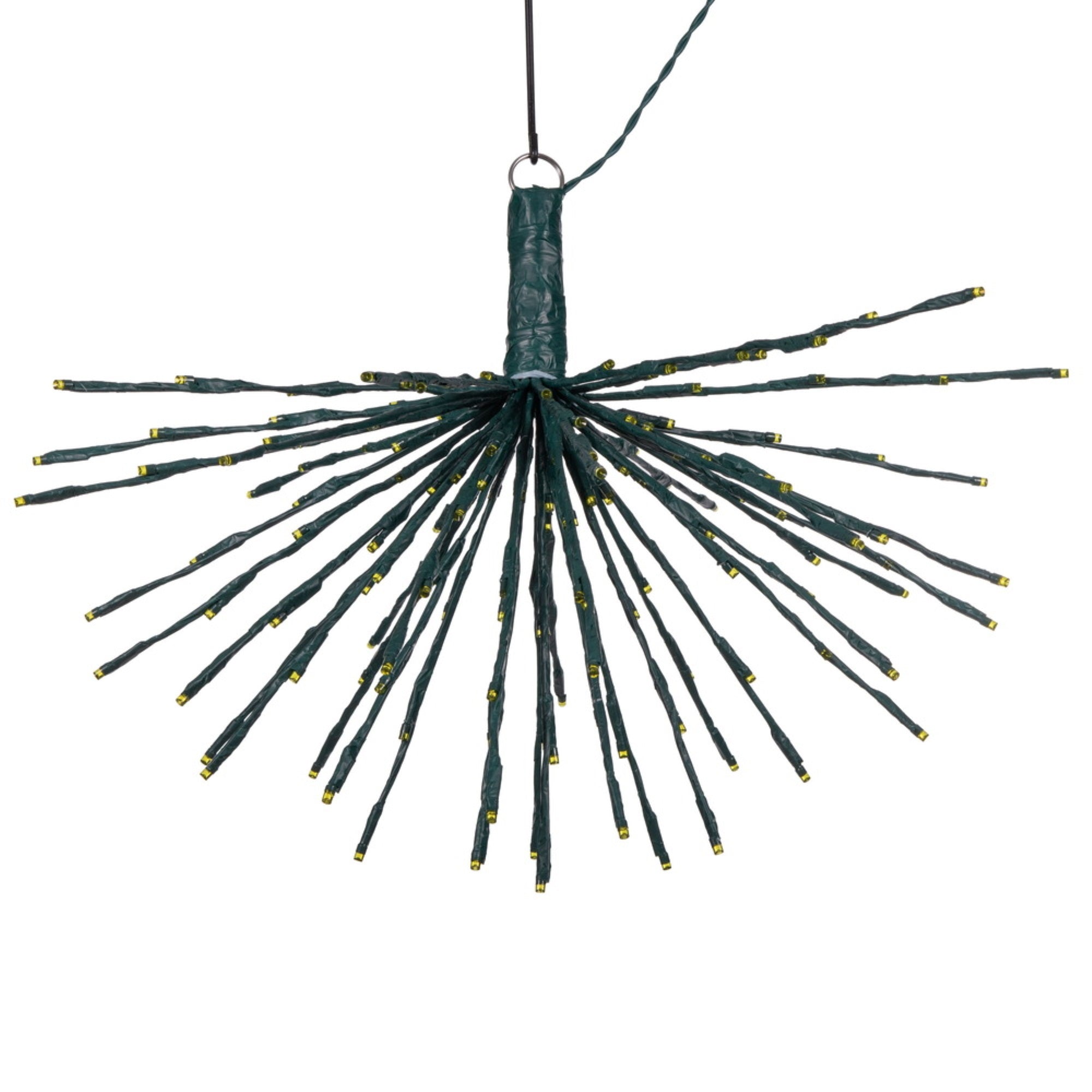 Vickerman 160Lt X 24&quot; Green Starburst Yellow 5Mm Led Lights.