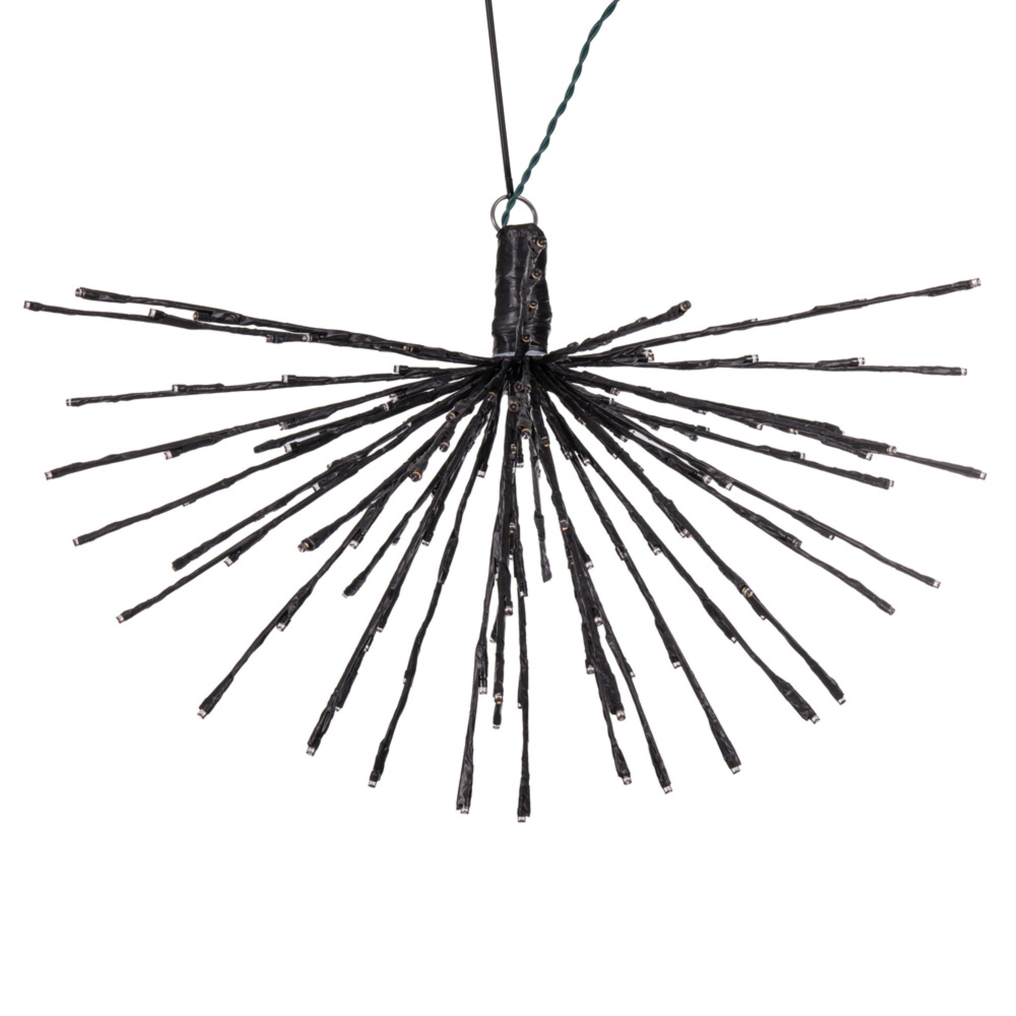 Vickerman 160Lt X 24&quot; Black Starburst Warm White 5Mm Led Lights.