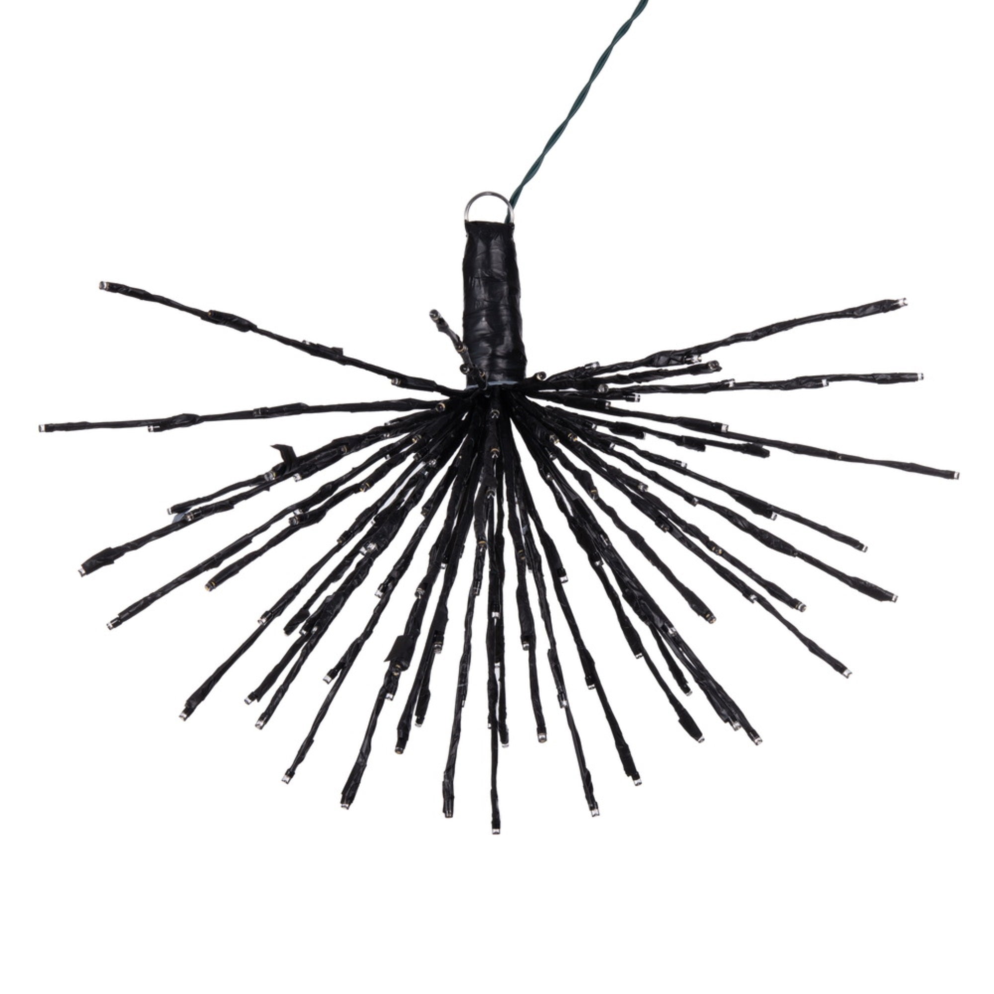 Vickerman 160Lt X 24&quot; Black Starburst Warm White 5Mm Twinkle Led Lights.