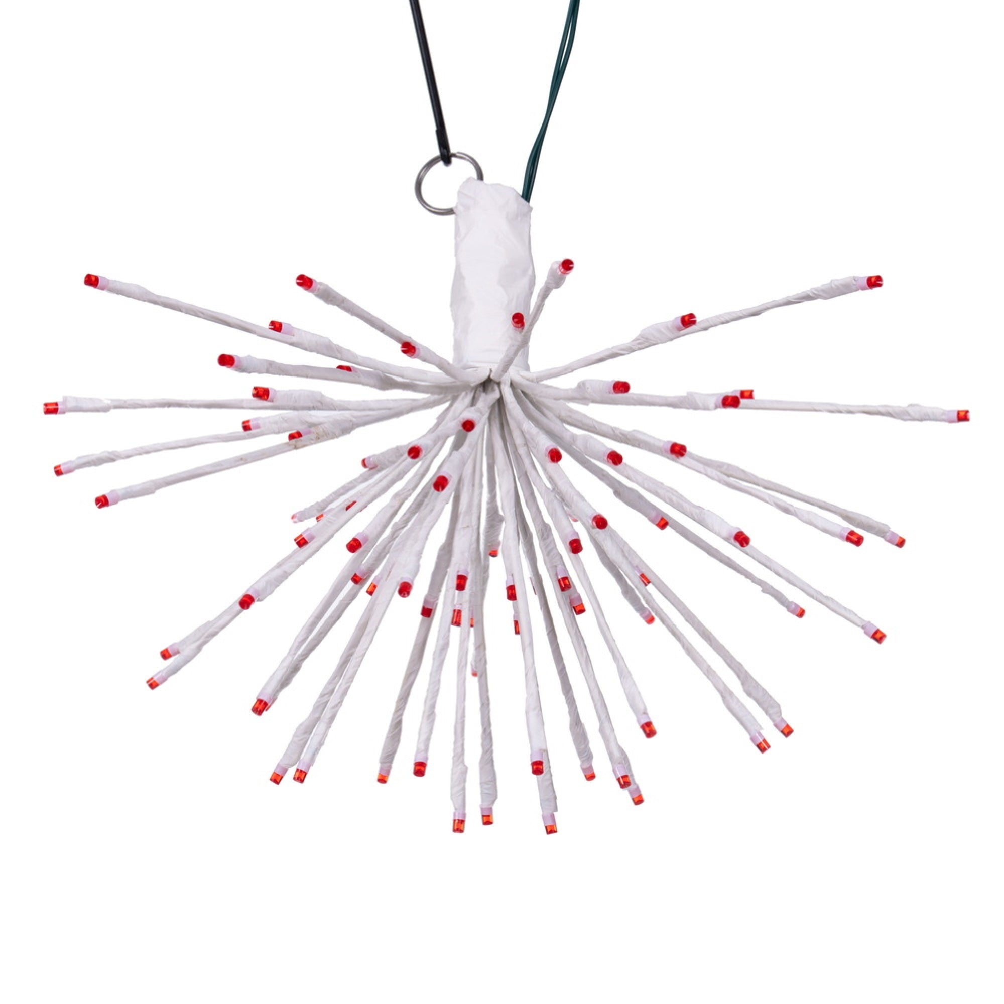 Vickerman 80Lt X 16&quot; White Starburst Red 5Mm Led Lights.