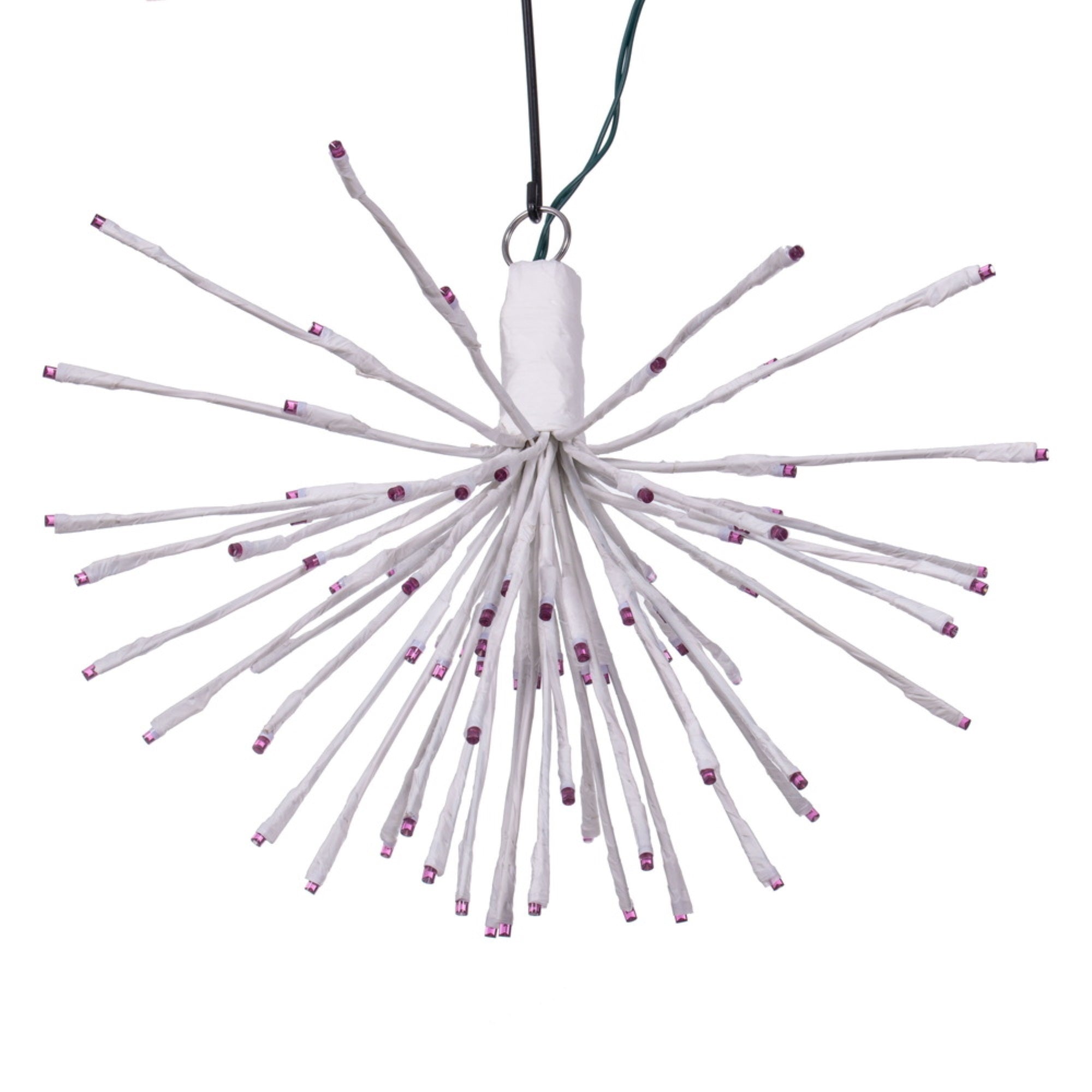 Vickerman 80Lt X 16&quot; White Starburst Purple 5Mm Led Lights.