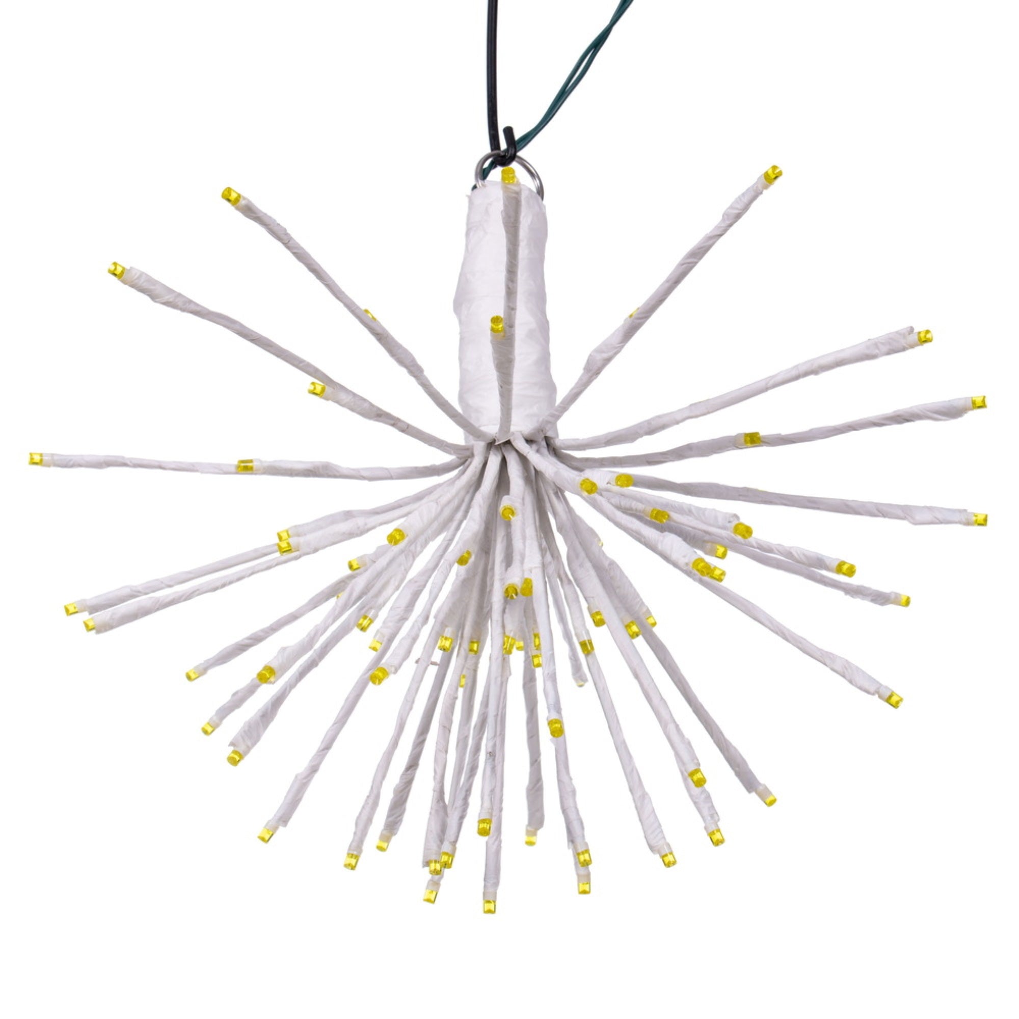 Vickerman 80Lt X 16&quot; White Starburst Yellow 5Mm Led Lights.