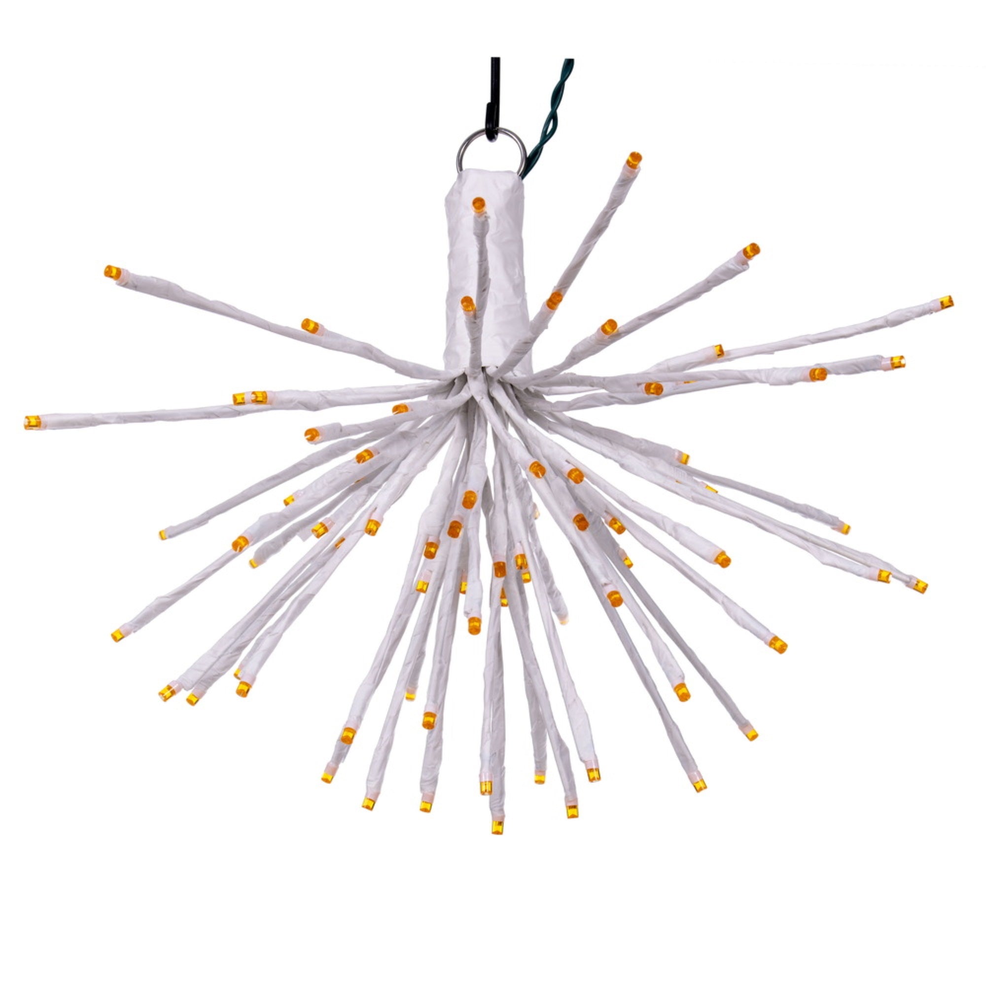 Vickerman 80Lt X 16&quot; White Starburst Orange 5Mm Led Lights.