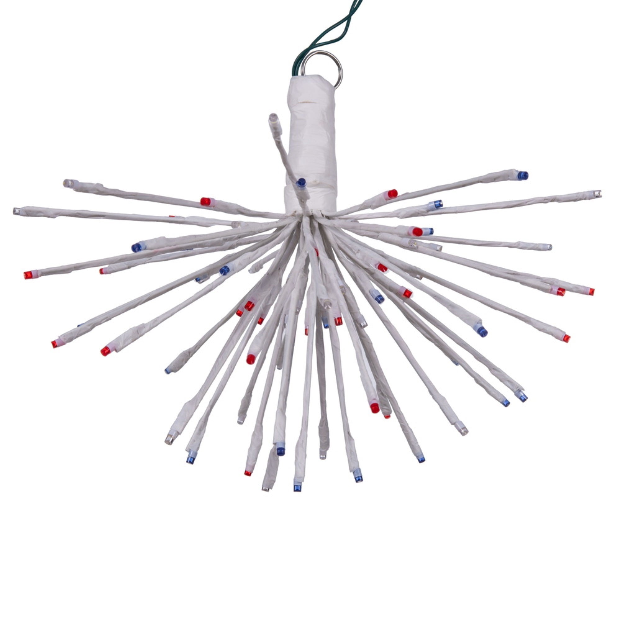 Vickerman LED String Lights, 80Lt, 16in White Starburst, Blue Steady, Model X21W095