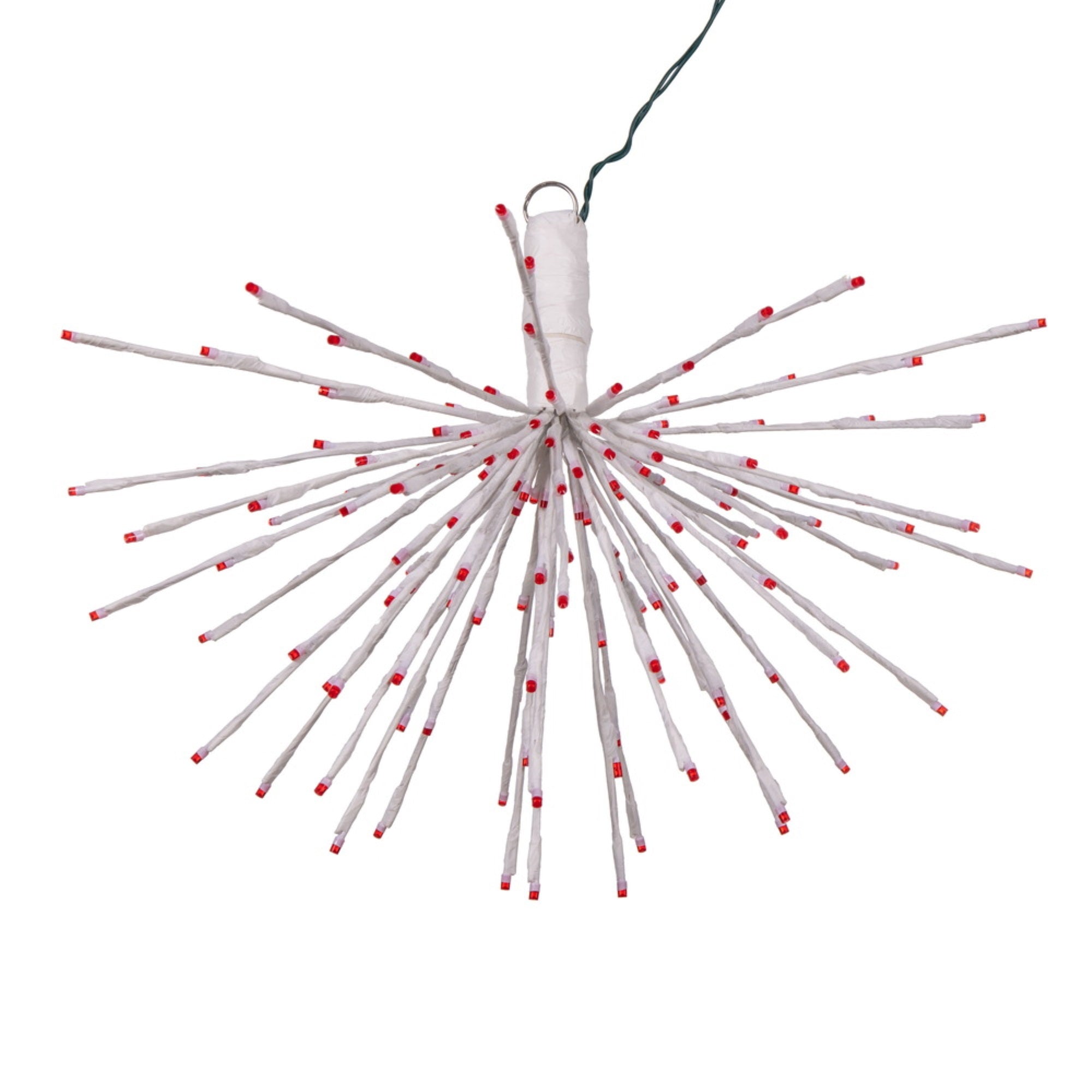 Vickerman 160Lt X 24&quot; White Starburst Red 5Mm Led Lights.