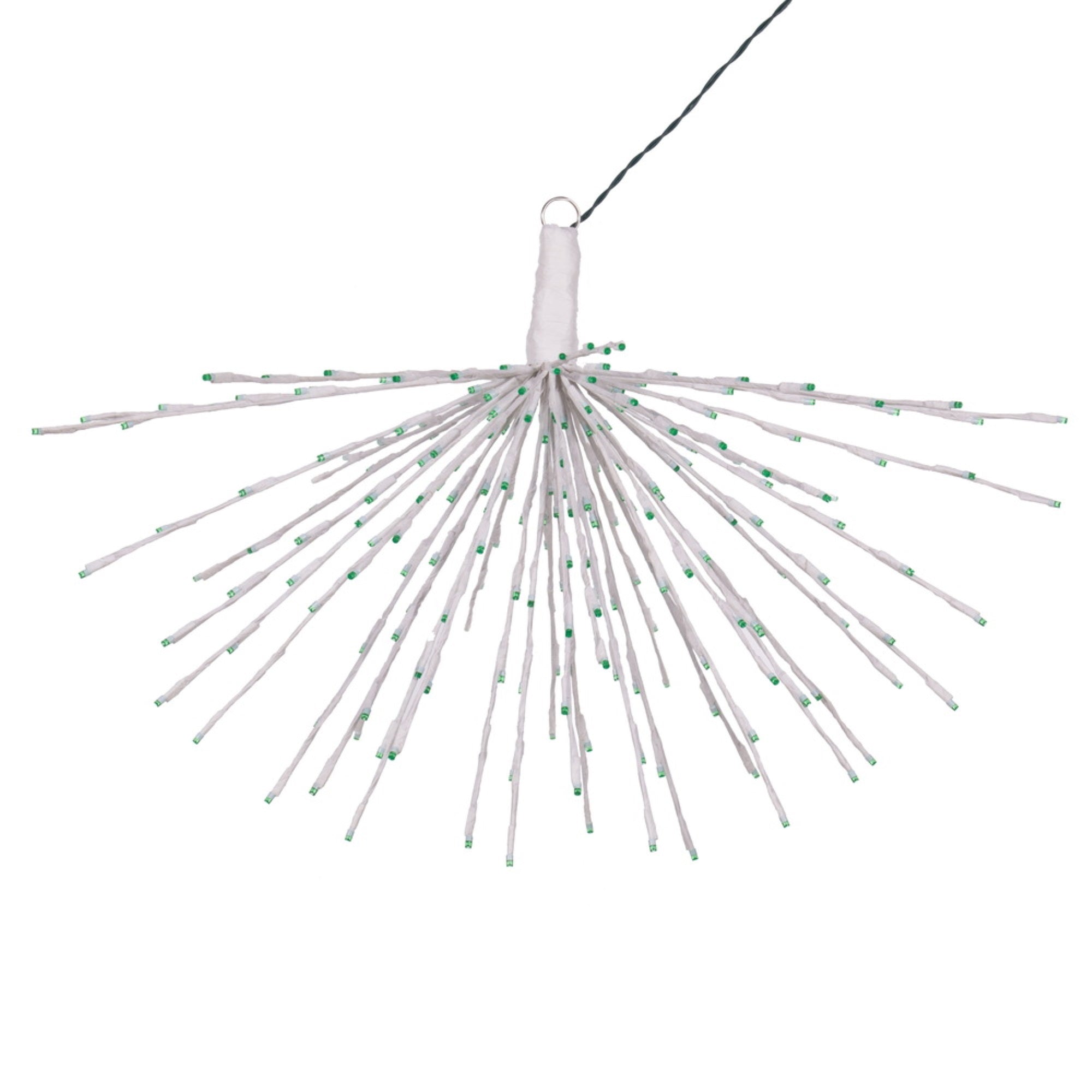 Vickerman 240Lt X 32&quot; White Starburst Green 5Mm Led Lights.