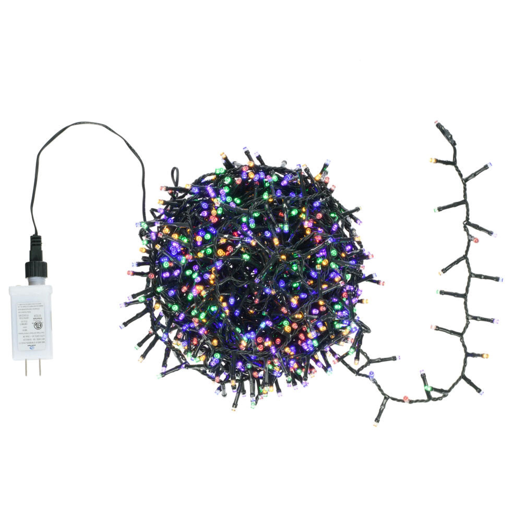 Vickerman 1000 Light Multicolor LED Christmas Light Set - Indoor/Outdoor - Remote Control, Timer, Dimmer - Model X22G100
