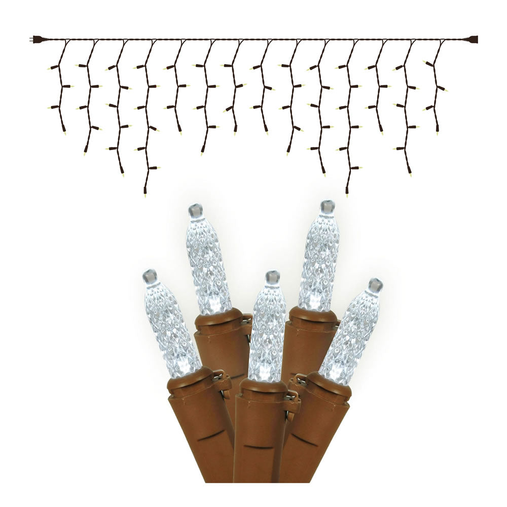 Vickerman 70Lt LED PureWht/Bw M5 Icicle EC Set 9L  X6B3109