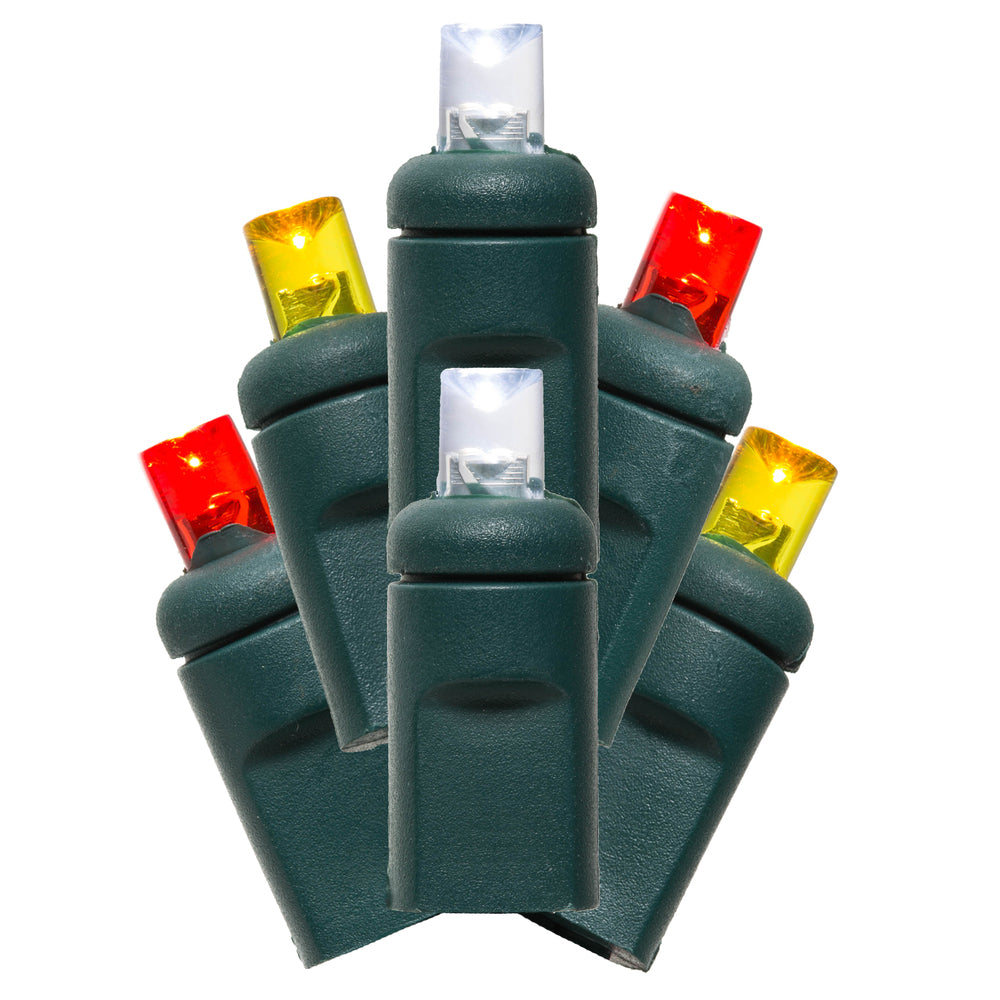 Vickerman 70Lt LED RdPwYell/Gw WA EC Set 6 inchx35L  X6G2747CSA