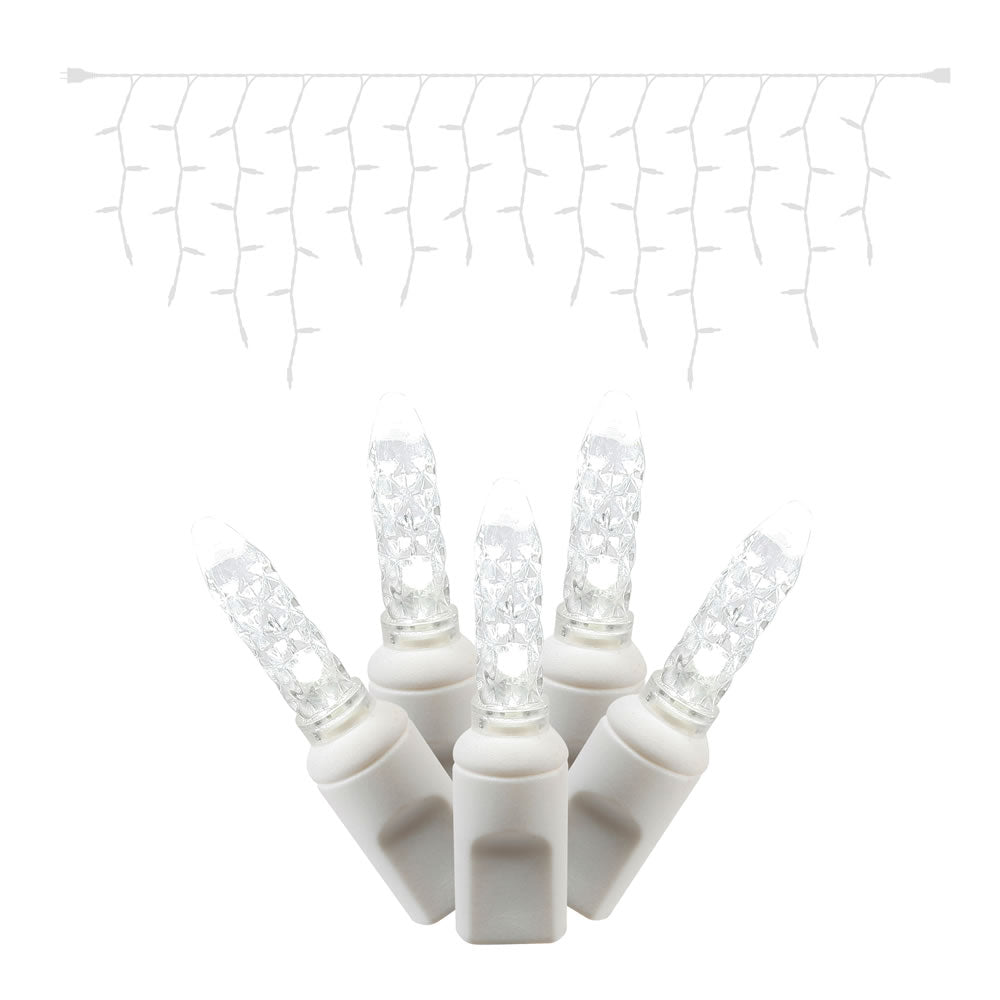 Vickerman 70Lt LED PureWht M5 Icicle EC WW 9L  X6W3109