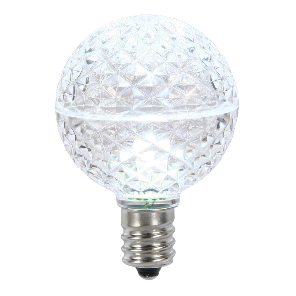 Vickerman G50 Faceted Led Cool White E17 .45W 10/B - Xled17G55-10
